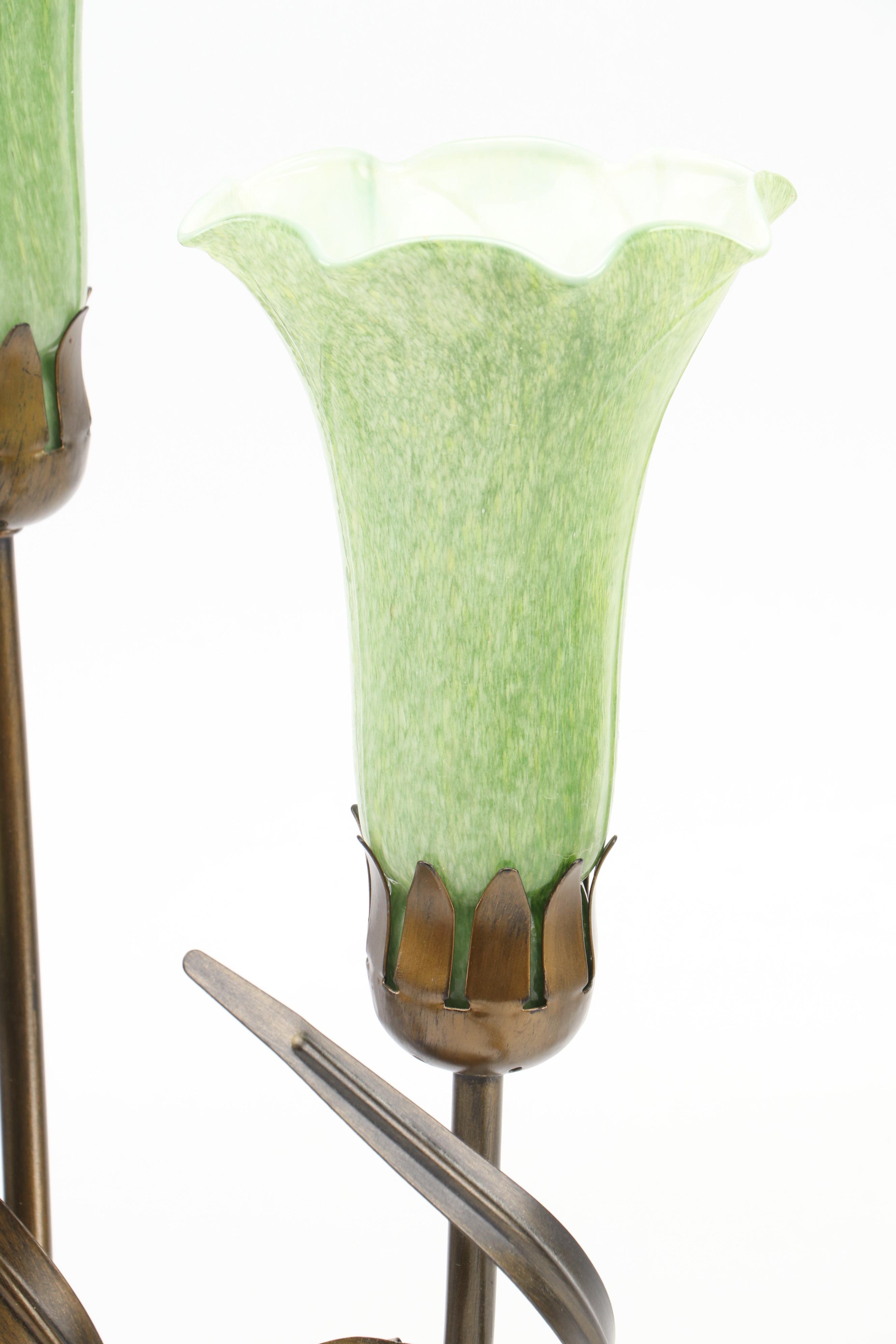 Dale Tiffany Bronze Tone Dragonfly Lily Table Lamp