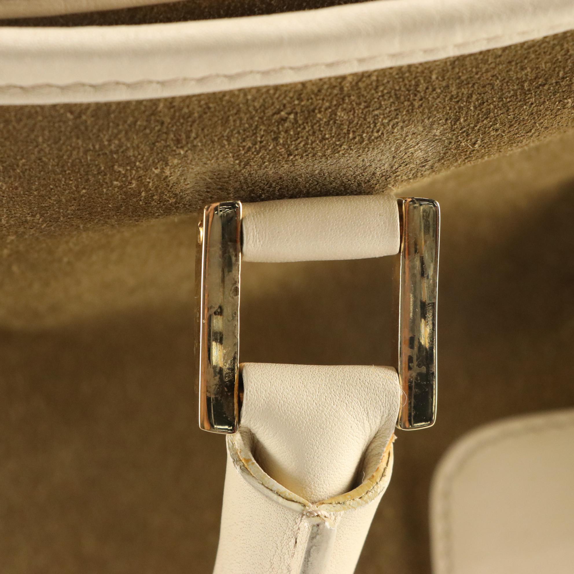 Loewe Amazona Boston Bag in Tan Suede and White Leather Trim