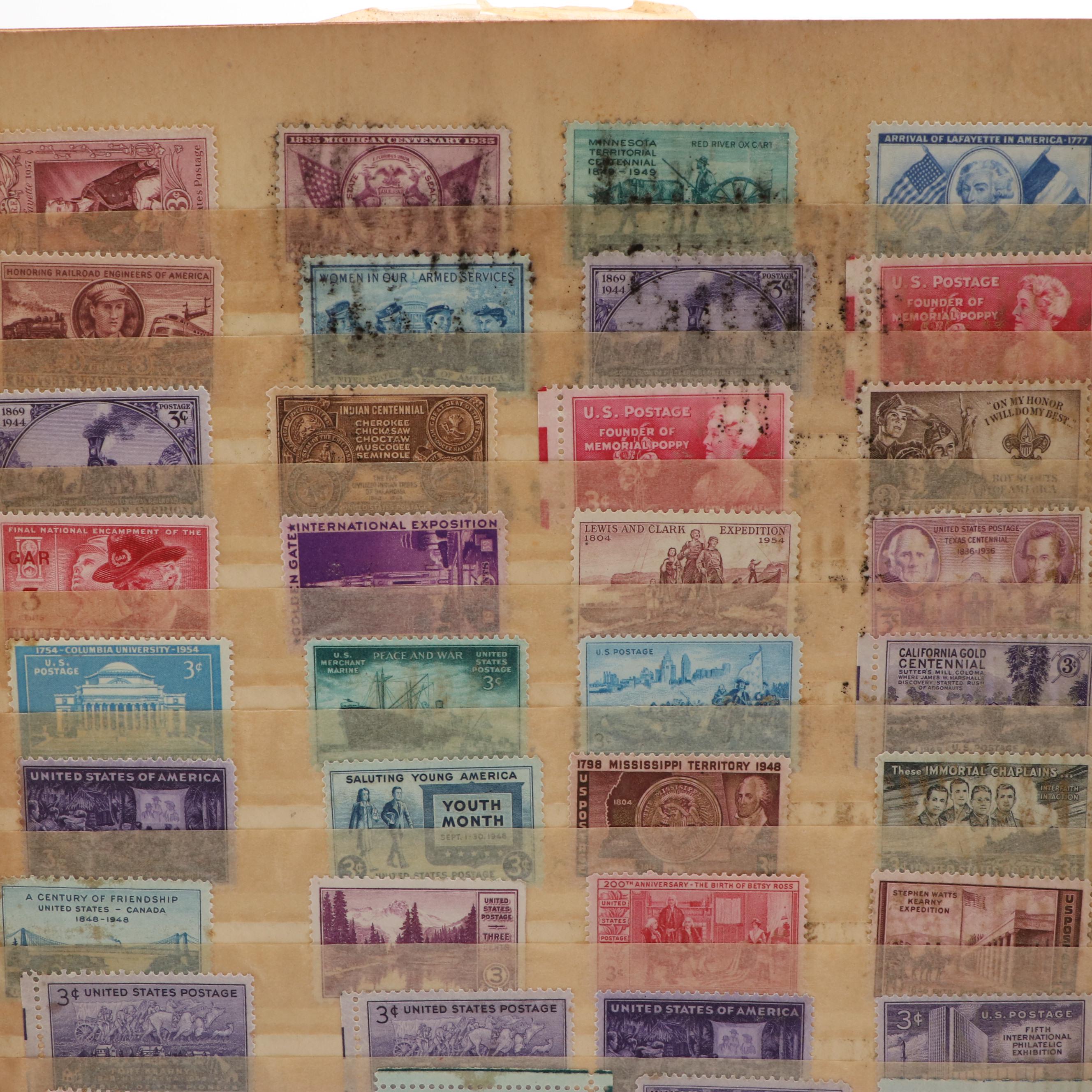 Four Postage Stamp Dealer Stockbooks