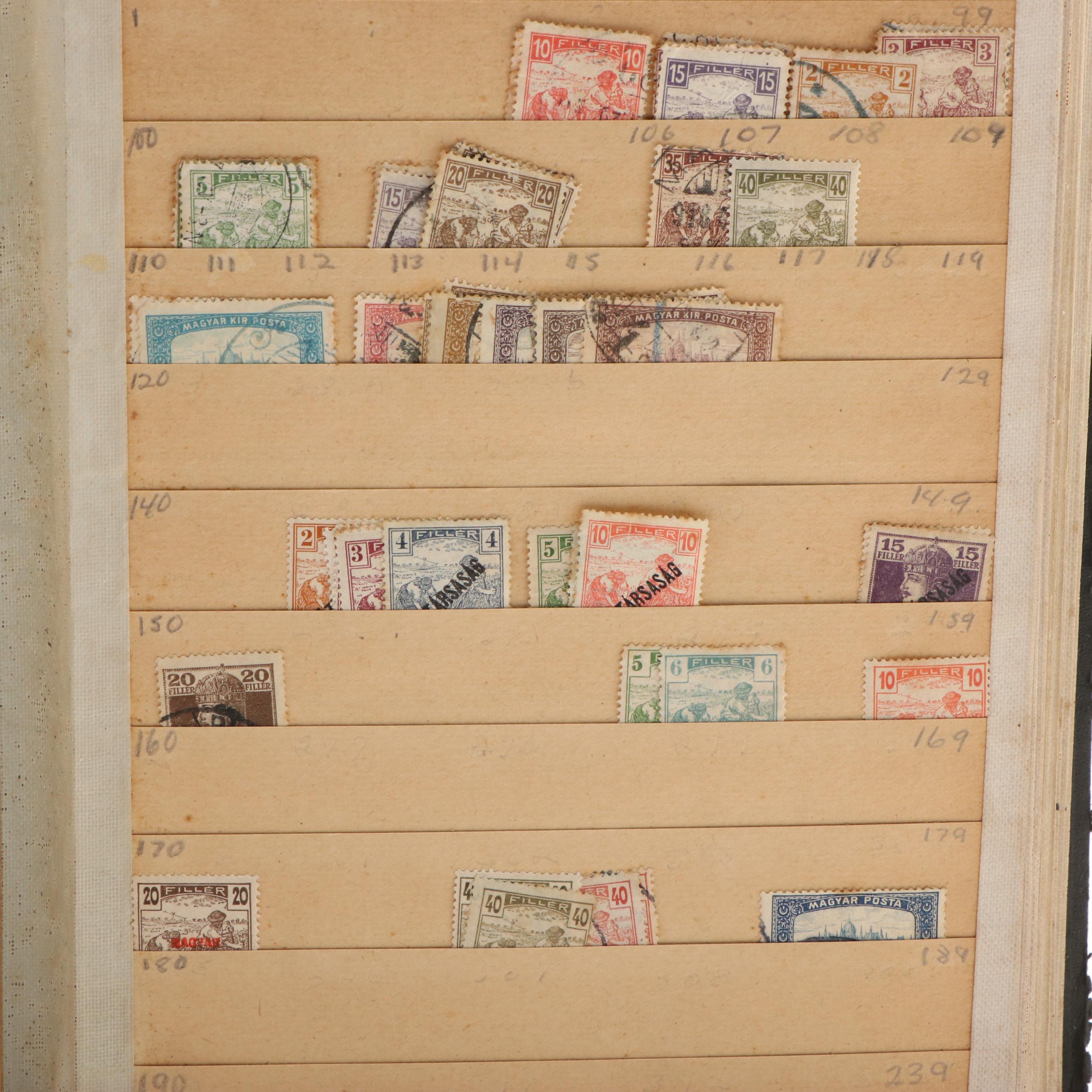Four Postage Stamp Dealer Stockbooks