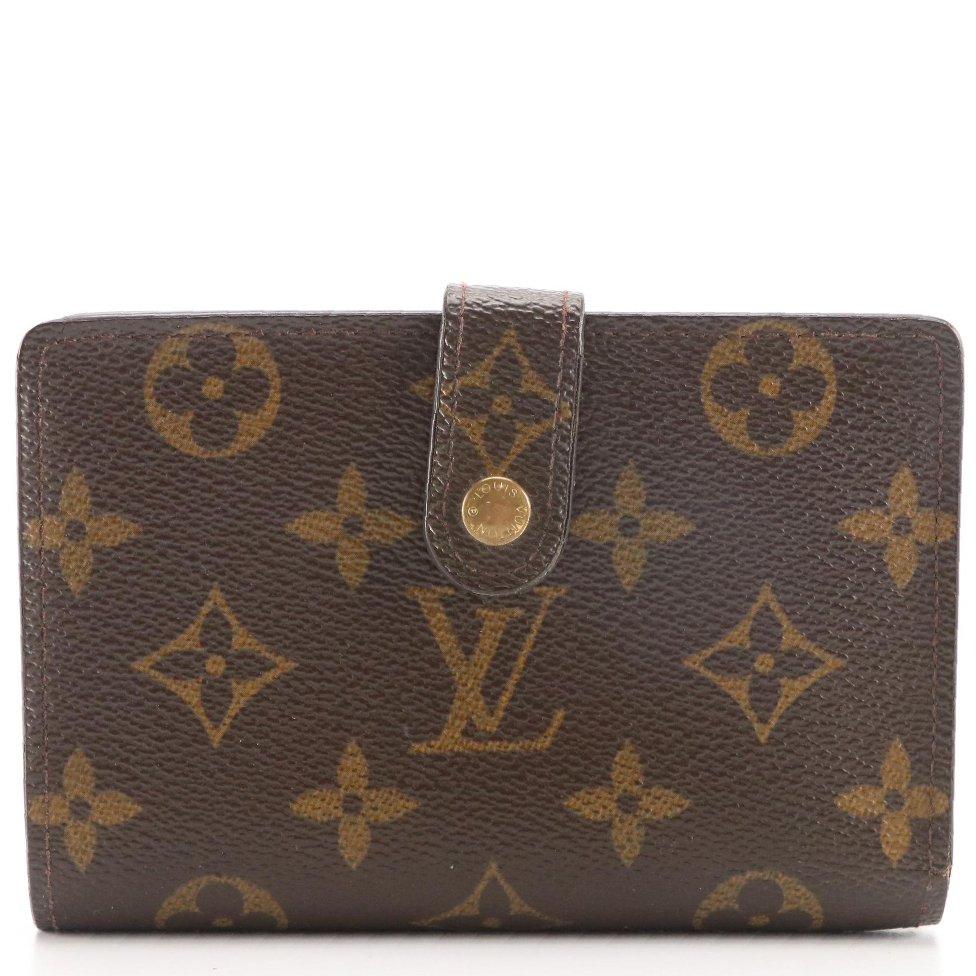 Louis Vuitton Porte Viennois Kiss Lock Coin Purse Wallet in Monogram Canvas