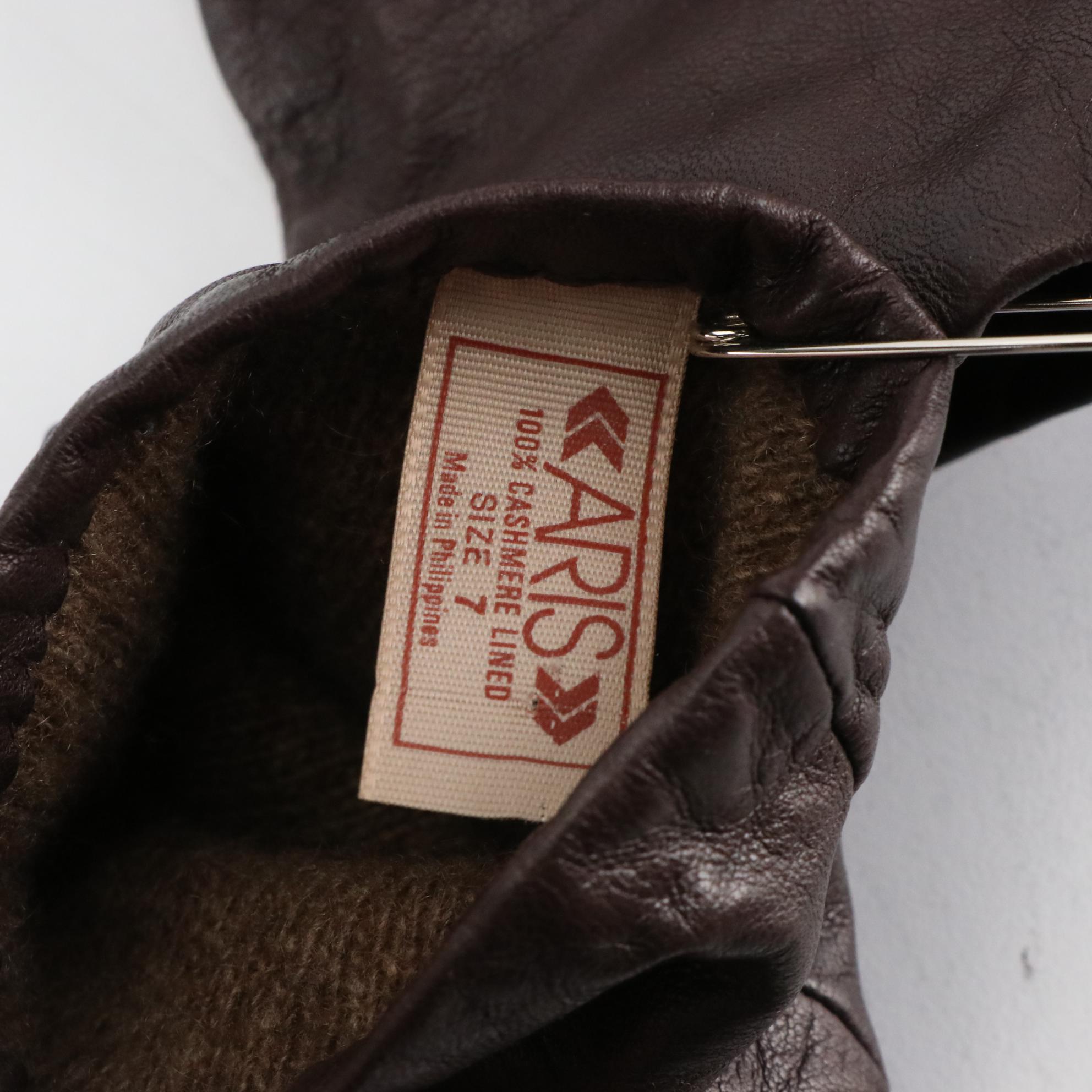 Albert Kaufman Full Length Mocha Lunaraine Mink Fur Coat with Ear Muffs & Gloves