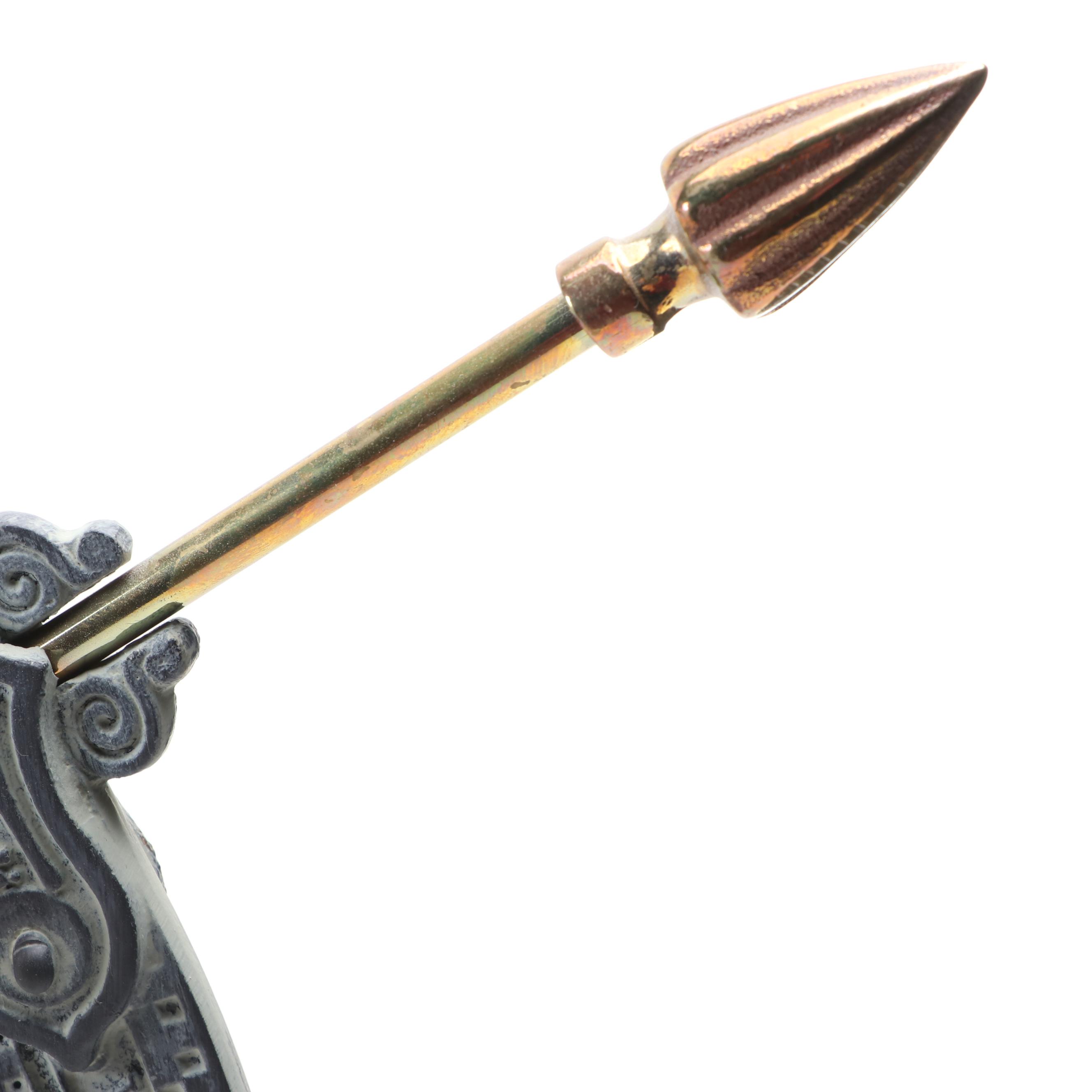 Virginia Metalcrafters Copper and Cast Metal Armillary Sphere Sundial, 1997