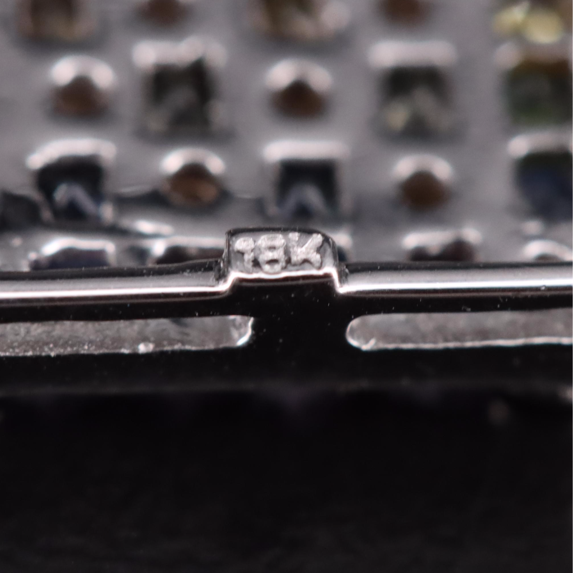 18K Sapphire and Diamond Pendant