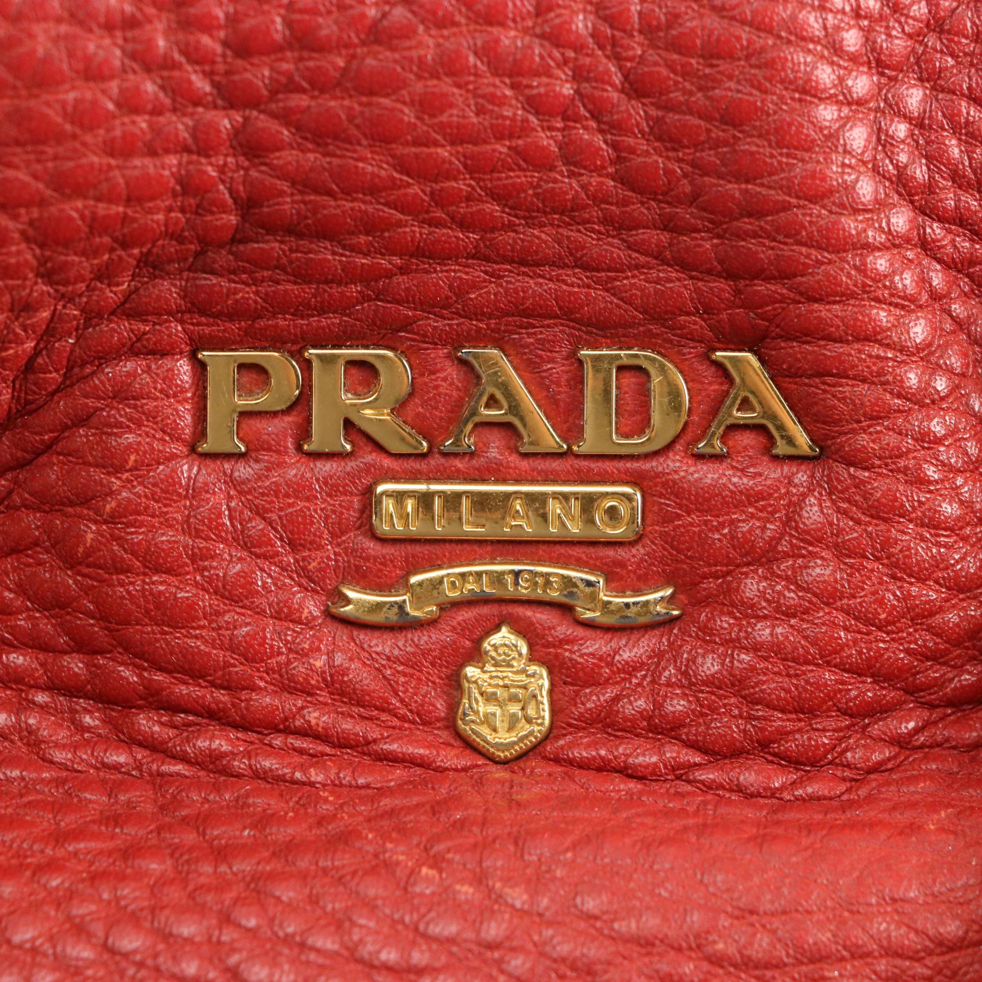 Prada Two-Way Top Handle Bag BL0778 in Vitello Daino Leather