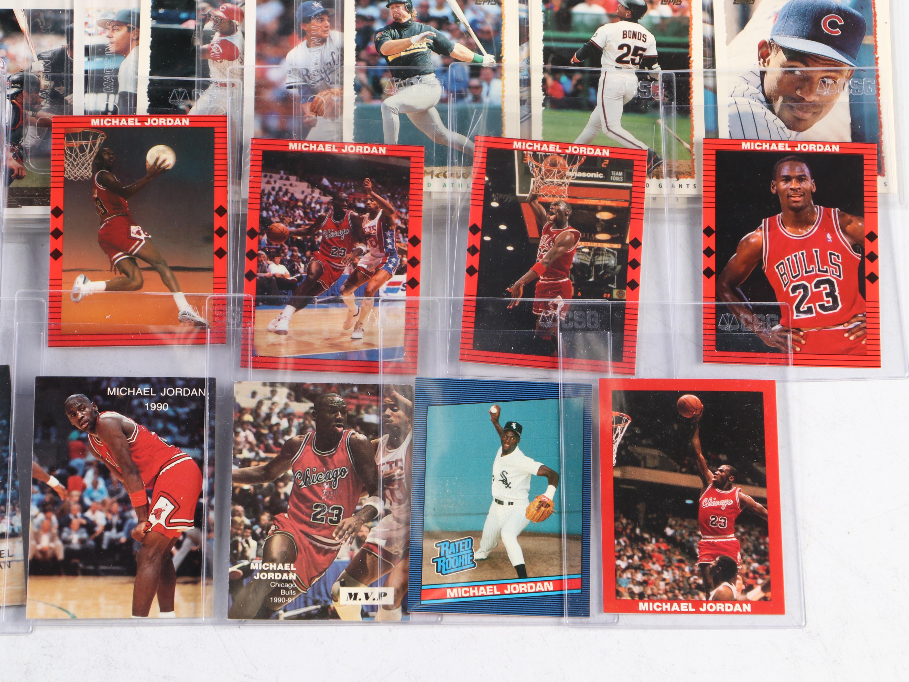 Topps with Other Sports Cards Featuring Graded Michael Jordan and More