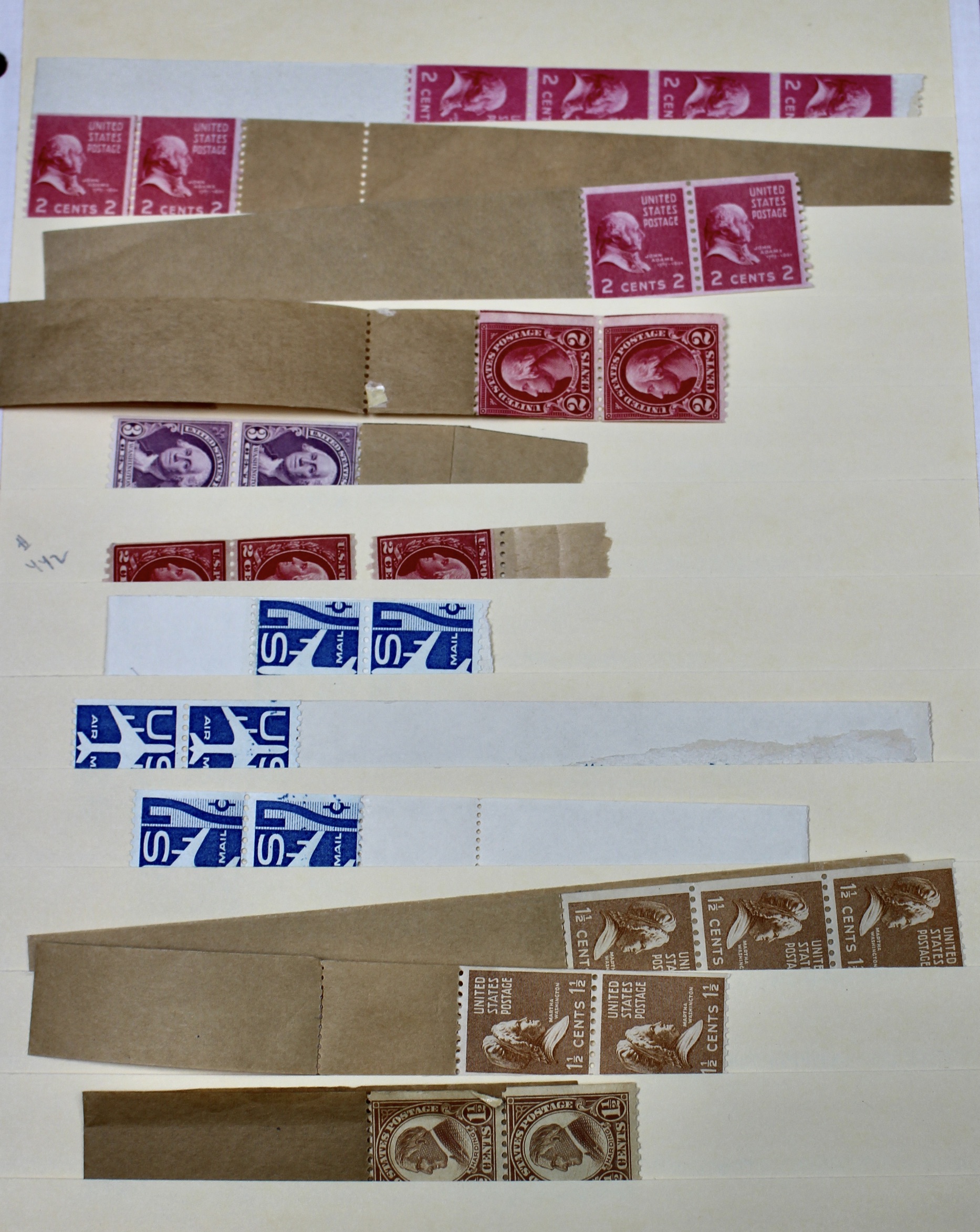 Dealer Inventory of Mint U.S. Postage Stamps, Early to Mid 20th Century