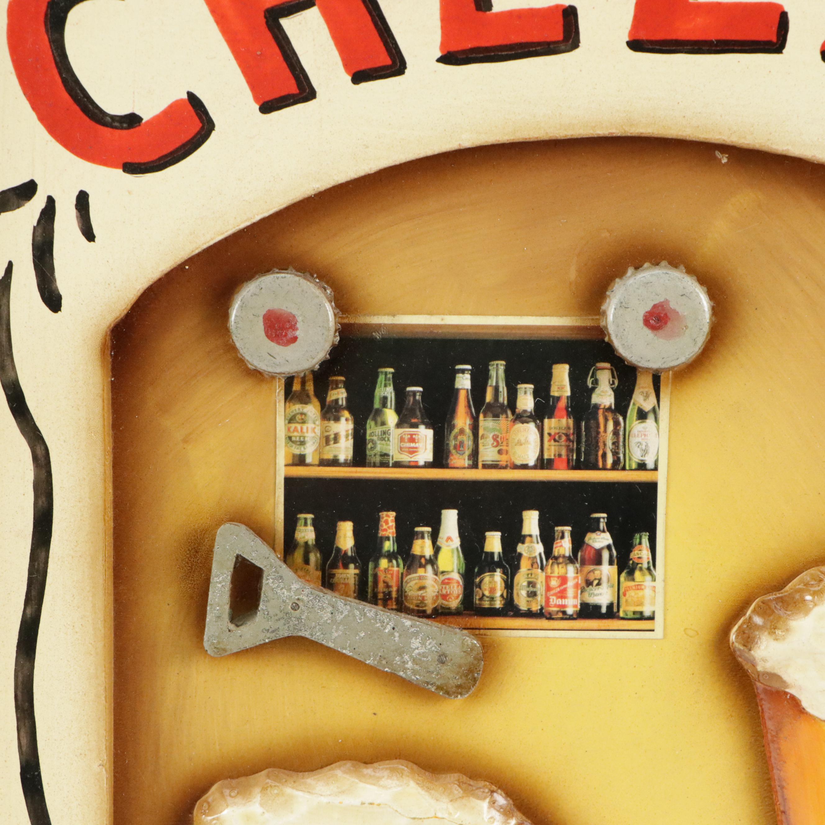 Coca-Cola Reverse Painted Mirror Advertisement with Other Hanging Wall Décor