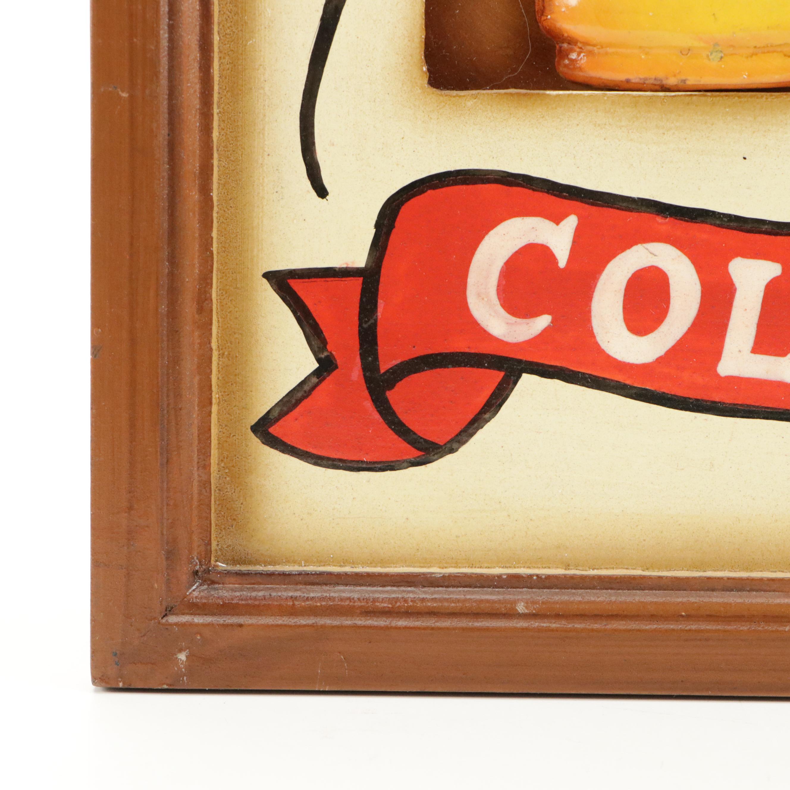 Coca-Cola Reverse Painted Mirror Advertisement with Other Hanging Wall Décor