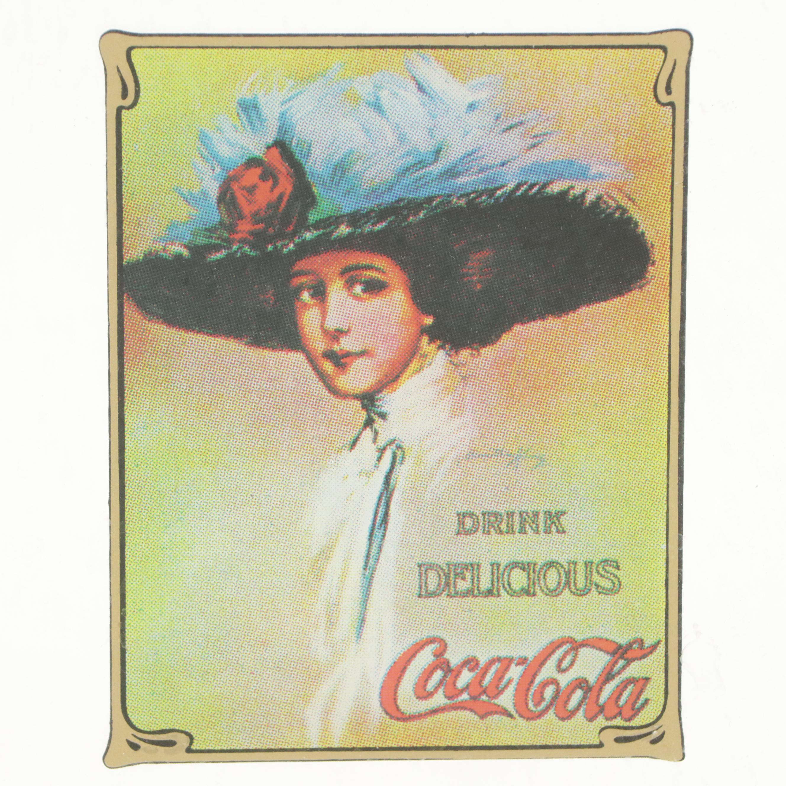 Coca-Cola Reverse Painted Mirror Advertisement with Other Hanging Wall Décor