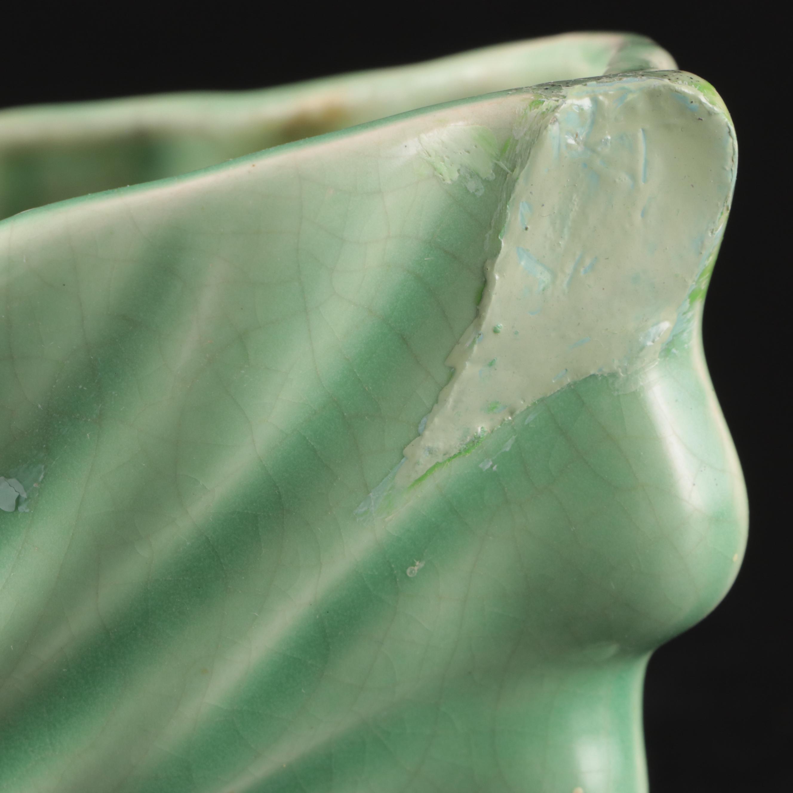 Jeannette Jadeite Glass Bud Vase with Other Decor