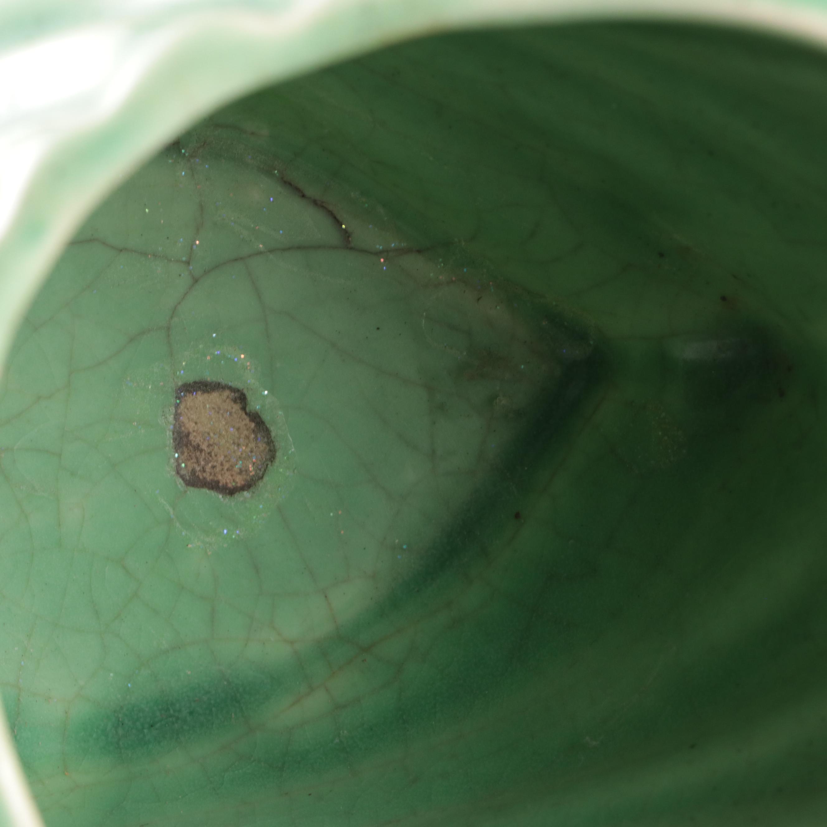 Jeannette Jadeite Glass Bud Vase with Other Decor