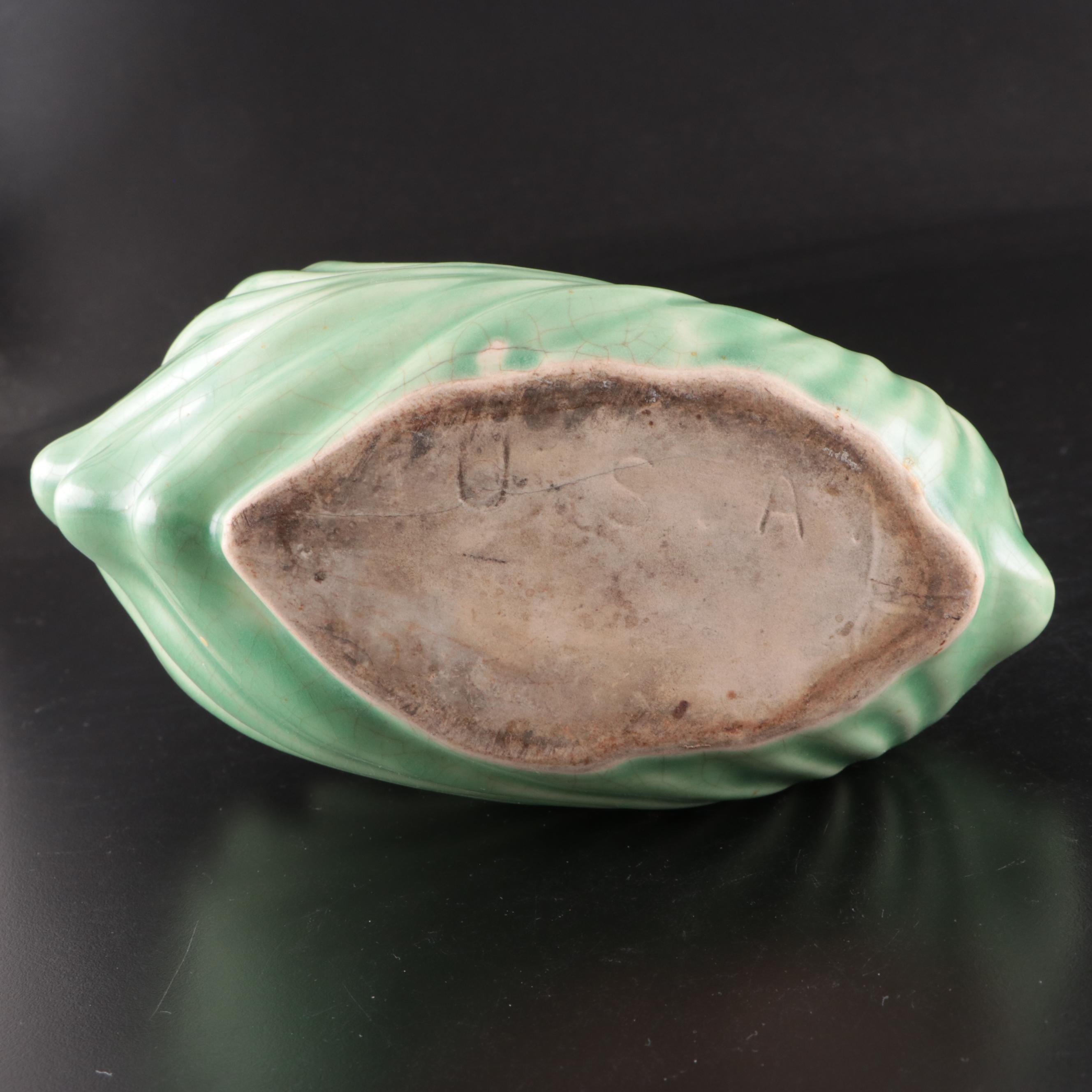 Jeannette Jadeite Glass Bud Vase with Other Decor