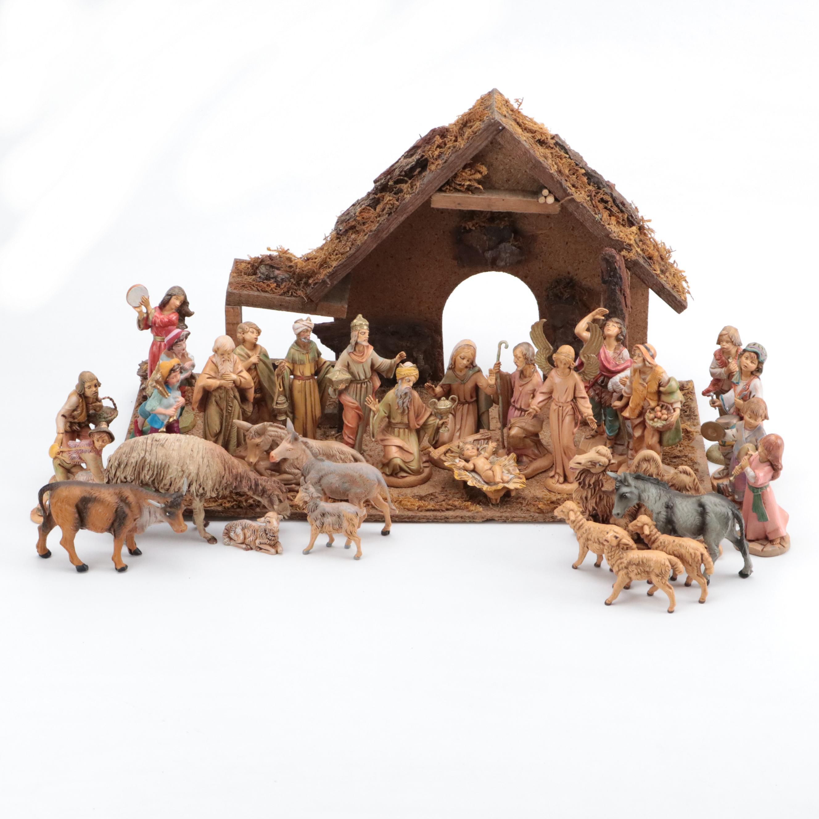 Fontanini Italian Nativity Scene, Late 20th Century