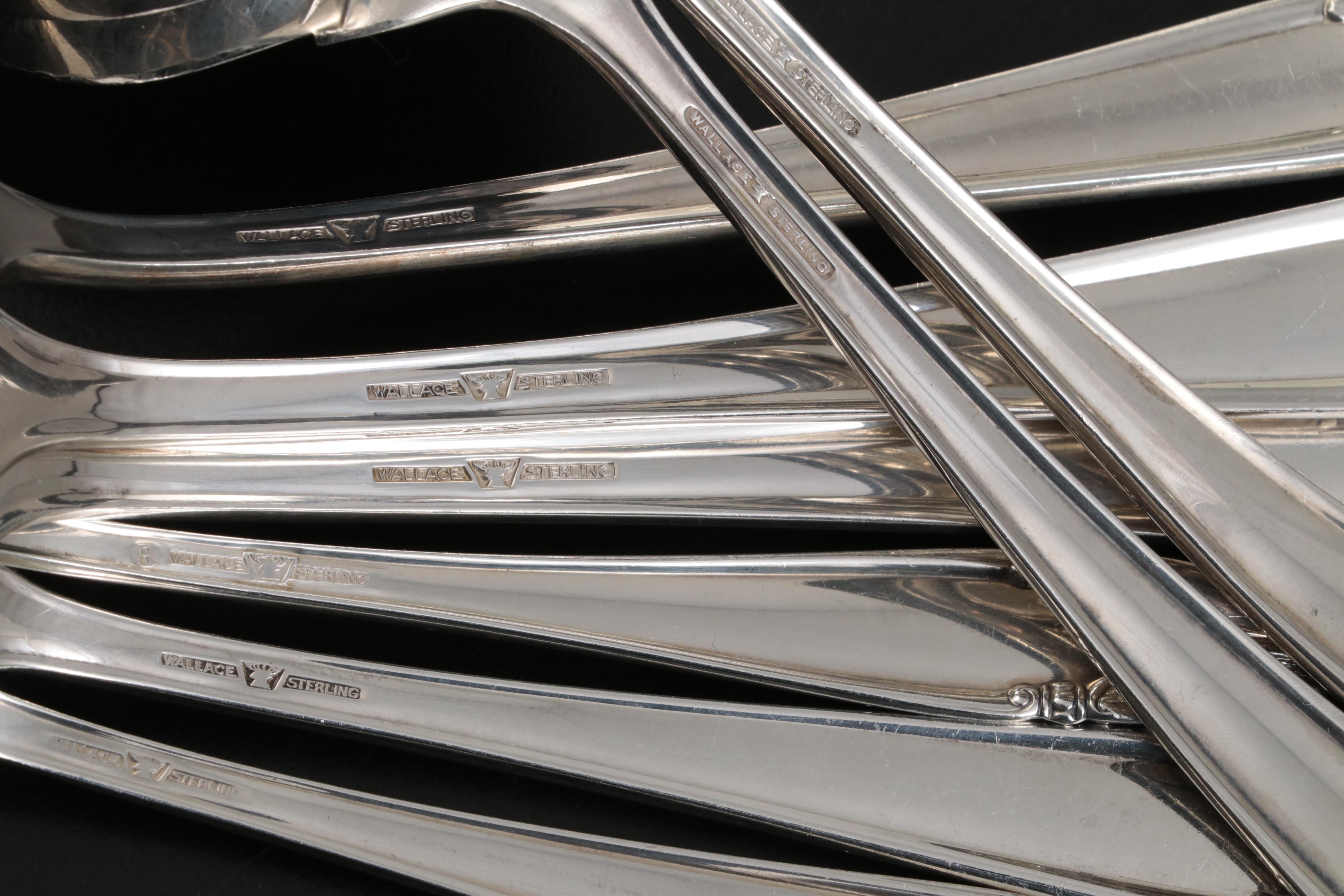 Wallace "Stradivari" Sterling Silver Flatware and Serving Utensils, 1973-2009