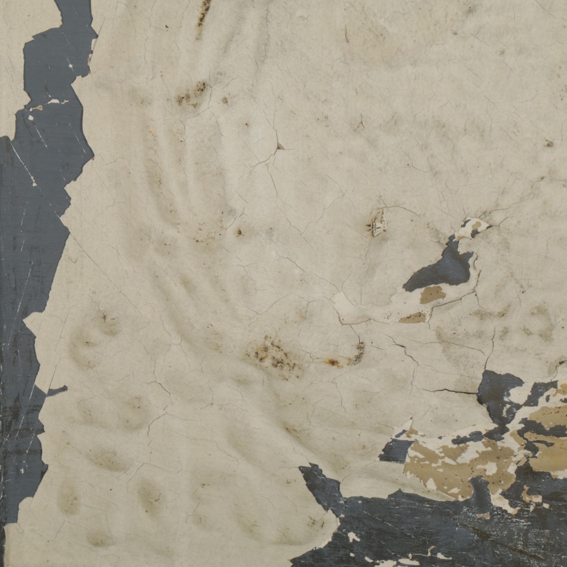 Framed and Painted Pressed Tin Ceiling Tiles, Early 20th Century