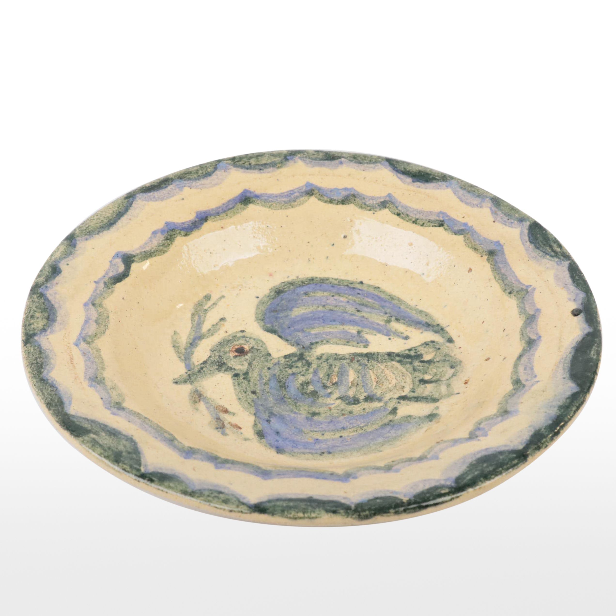 Signed Art Pottery Bowl, 1928