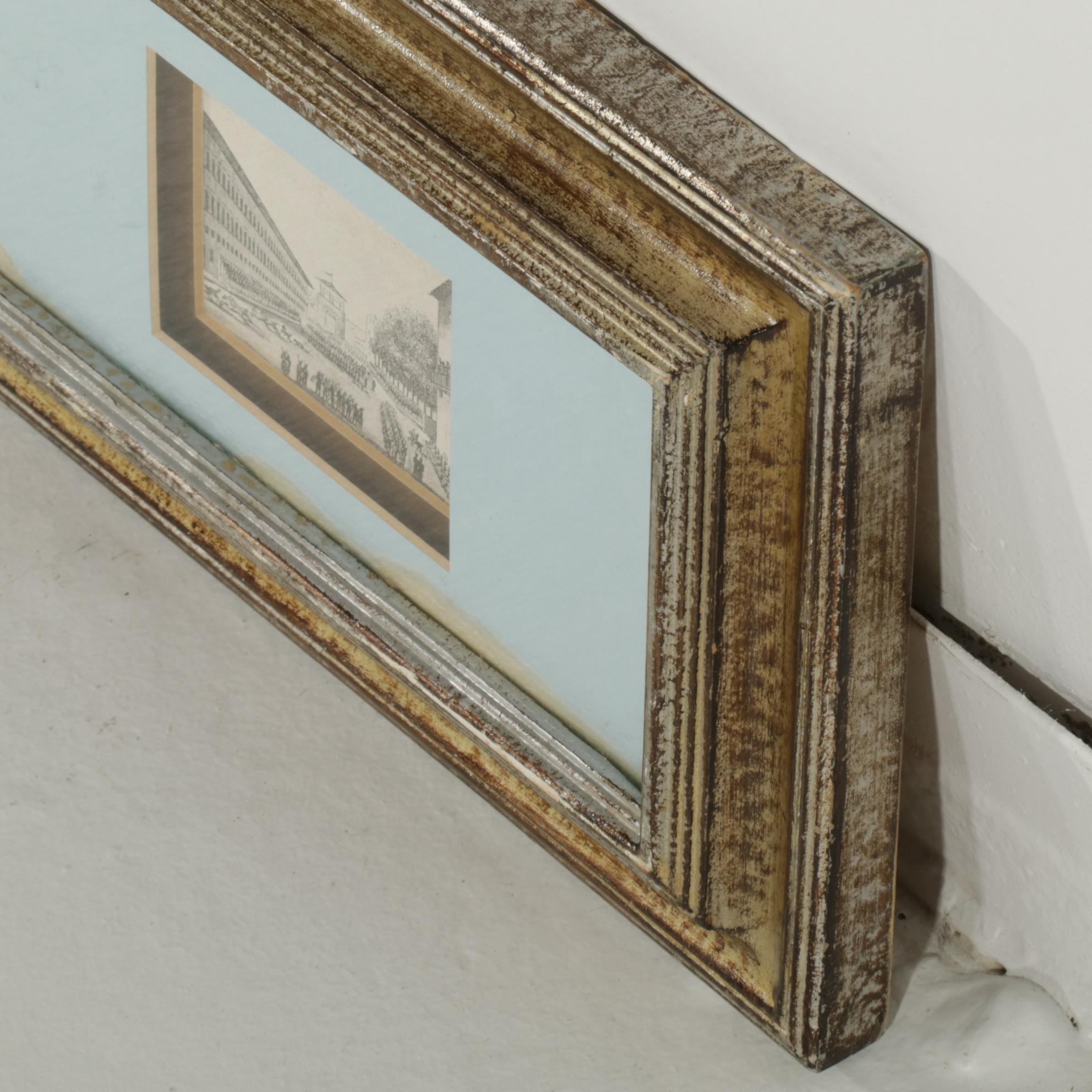 Digital Map Print Of State of Ohio and Italian Landmarks, 21st Century