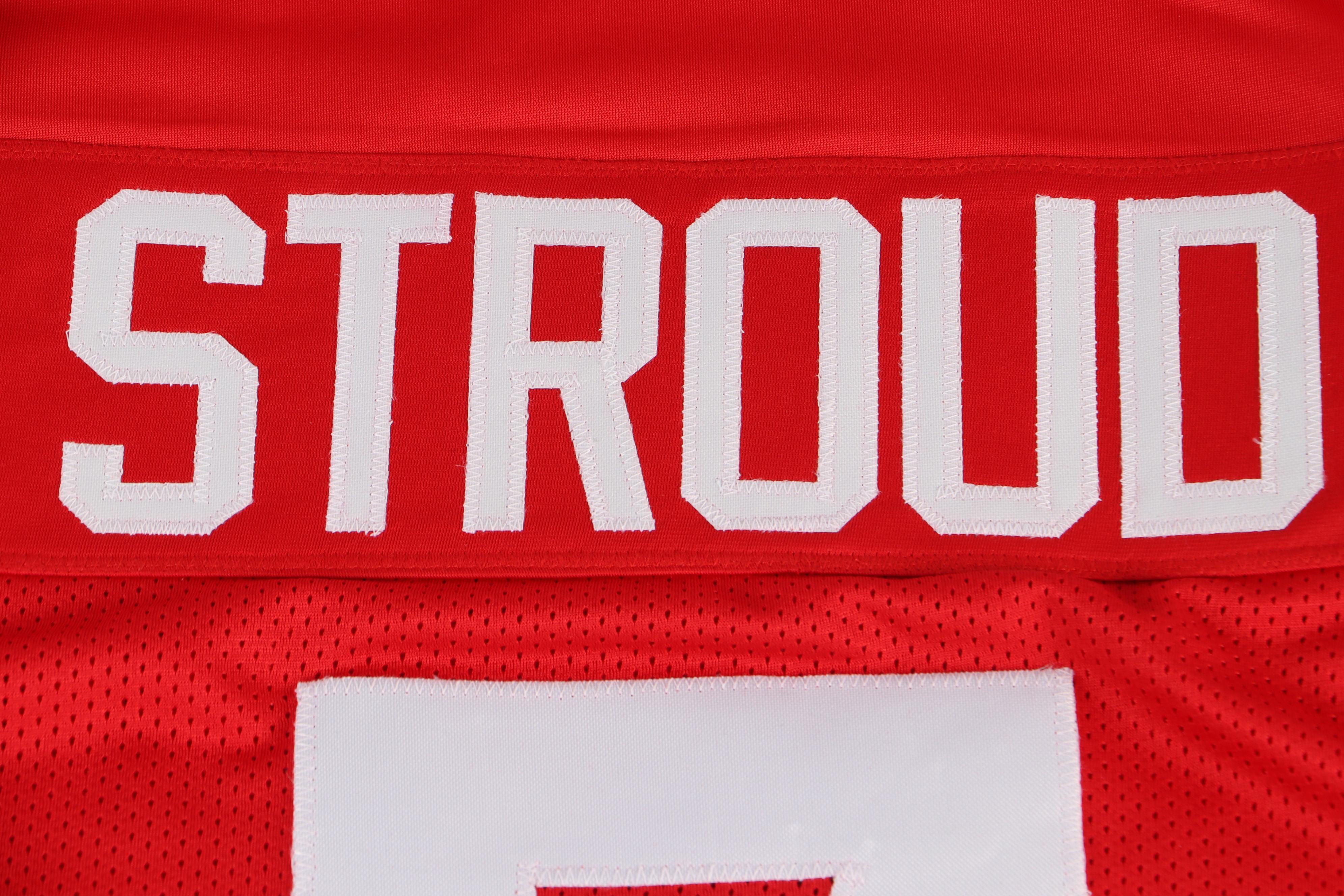 CJ Stroud Signed Ohio State Buckeyes Stitched Football Jersey