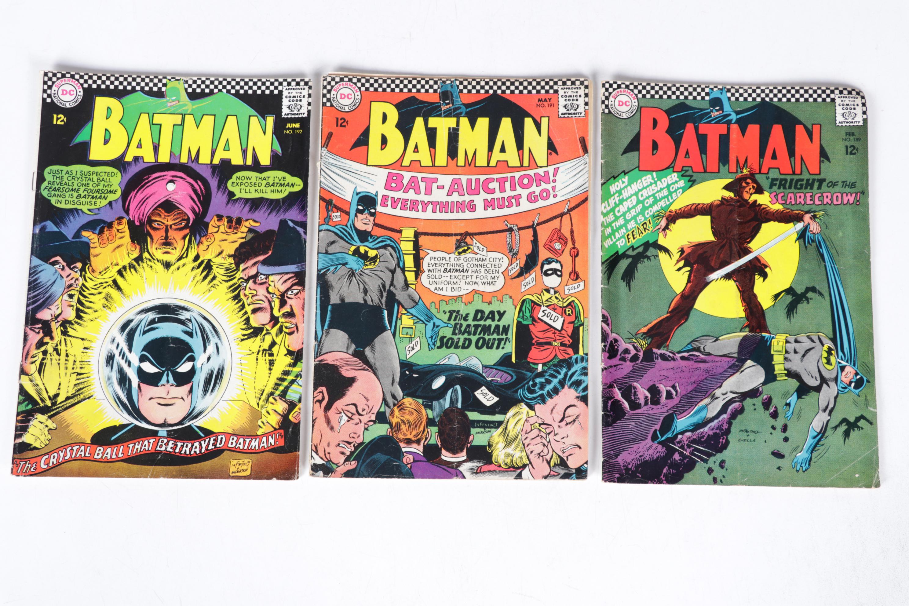 Silver Age DC Comics Batman Including "Batman and The Flash" #67 and More Comics