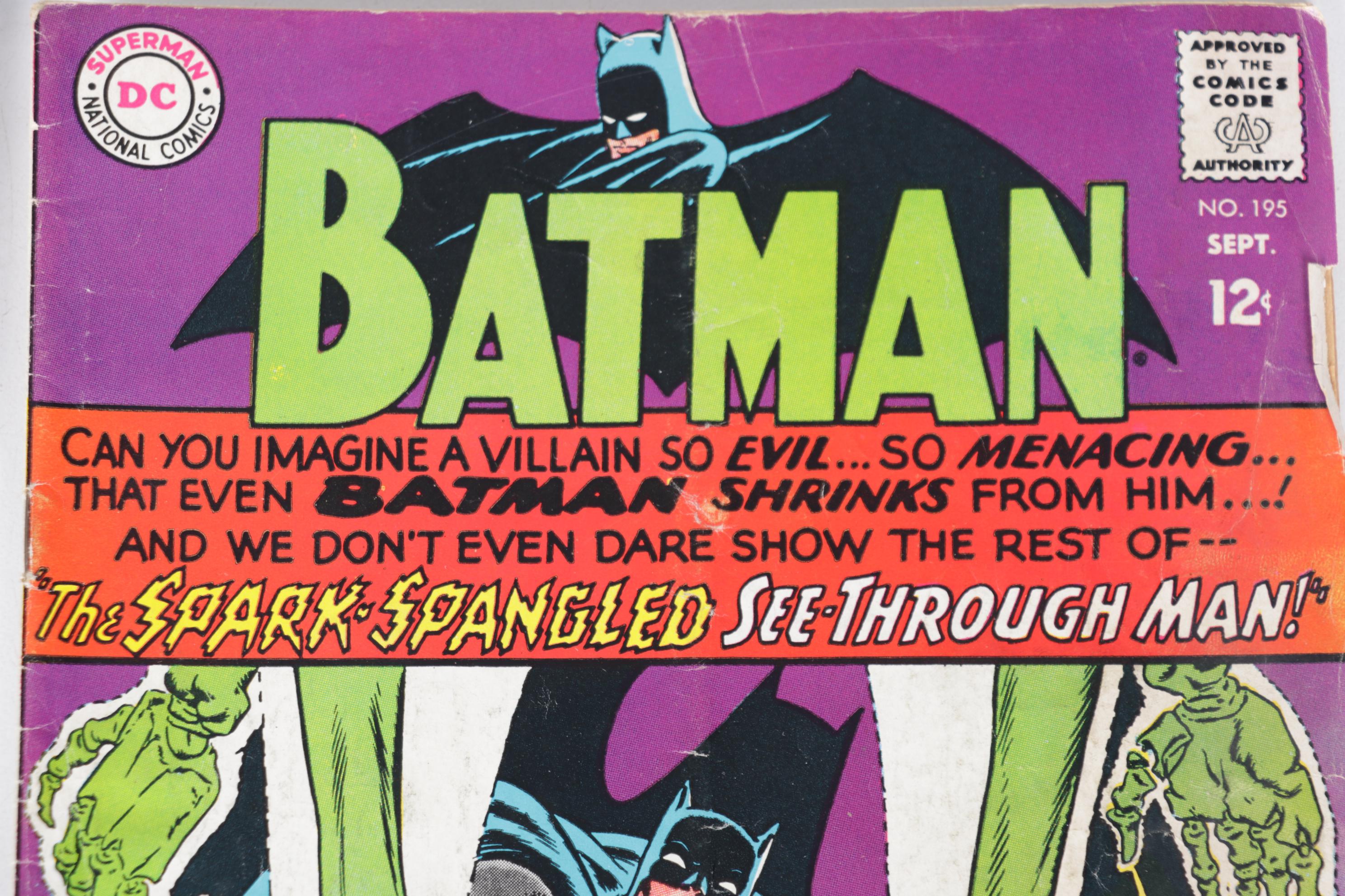 Silver Age DC Comics Batman Including "Batman and The Flash" #67 and More Comics