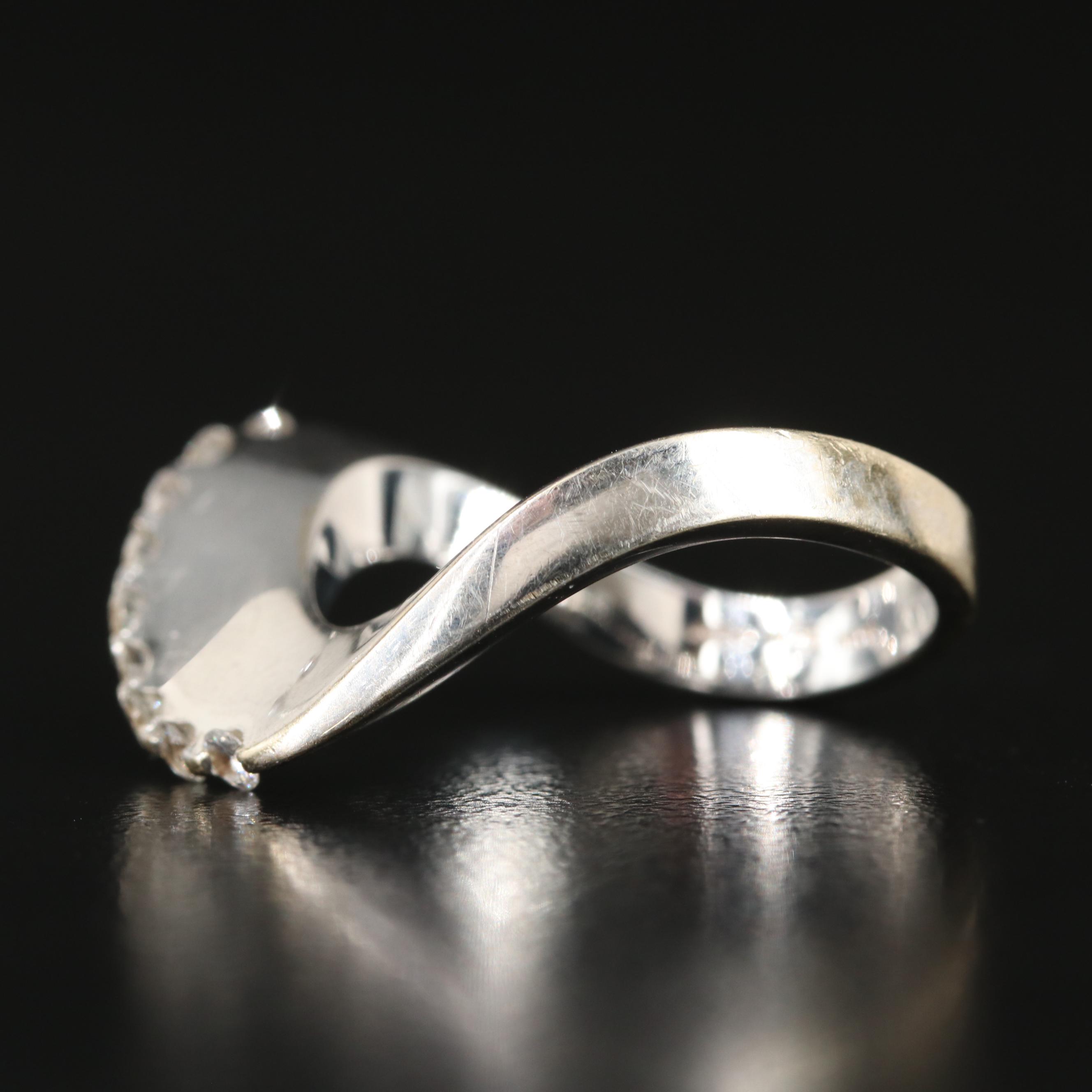 18K 0.32 CTW Diamond Wave Ring