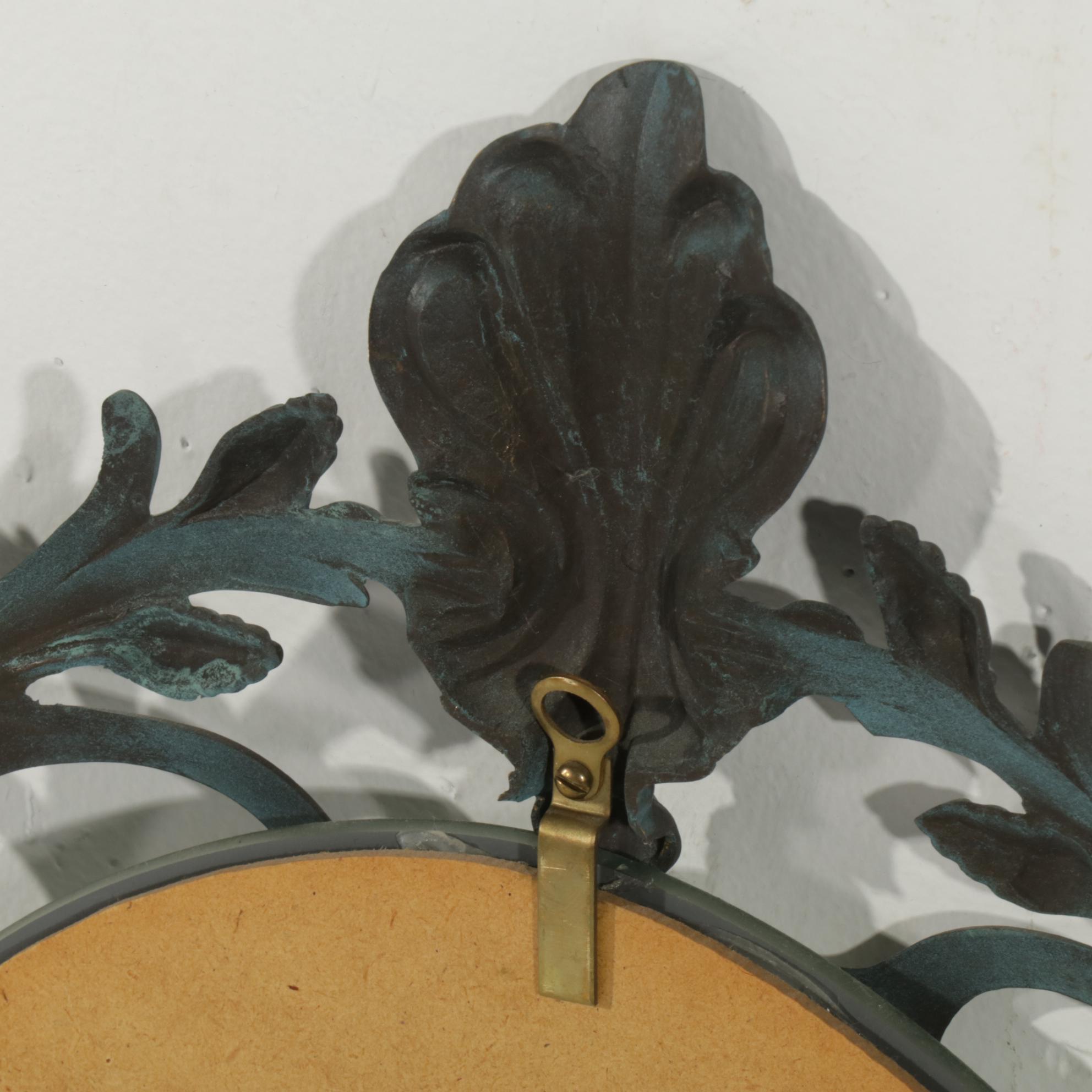 Decorative Metal Oval Wall Mirror