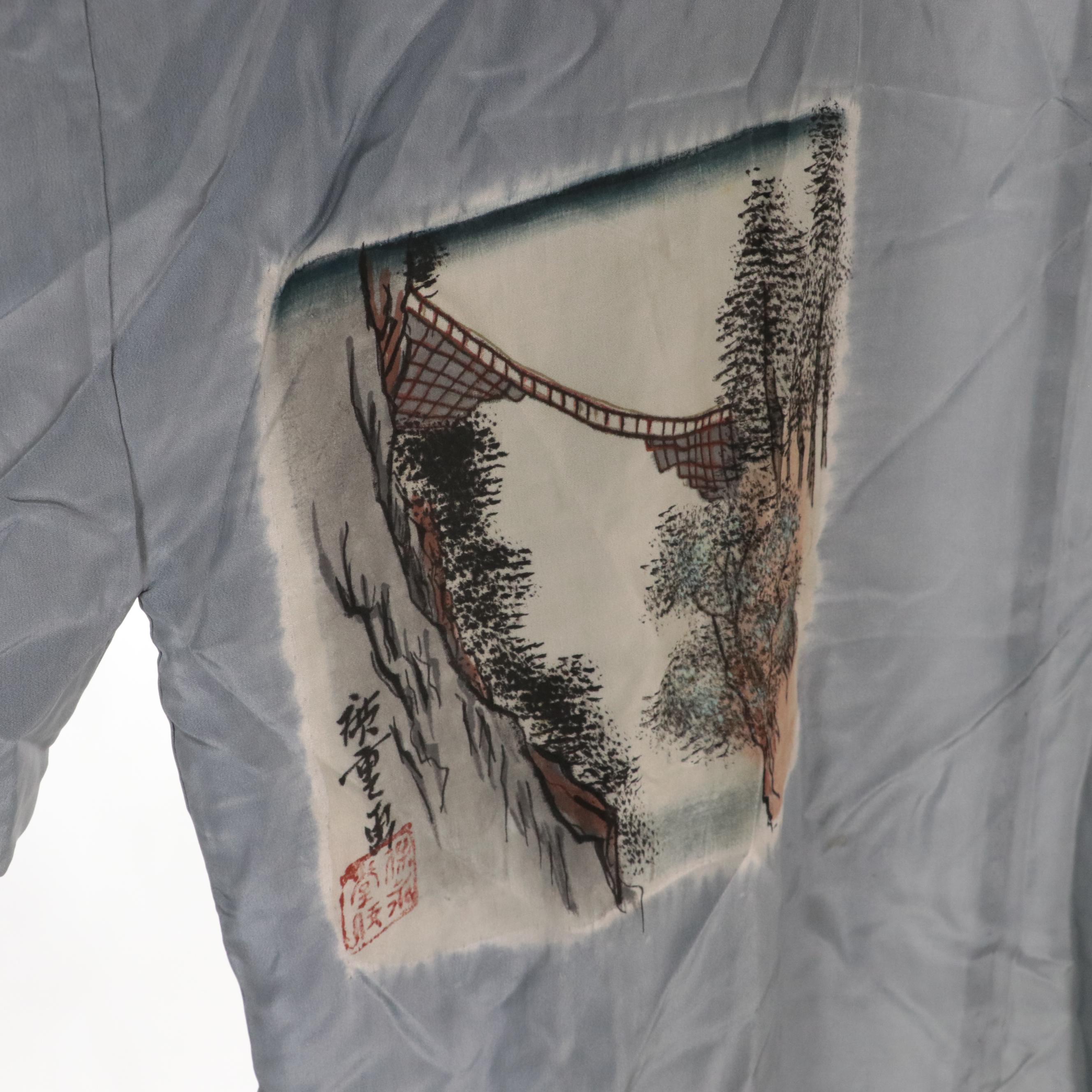 Men's Kosode Kimonos in Resist Dyed, Printed, and Solid Silk