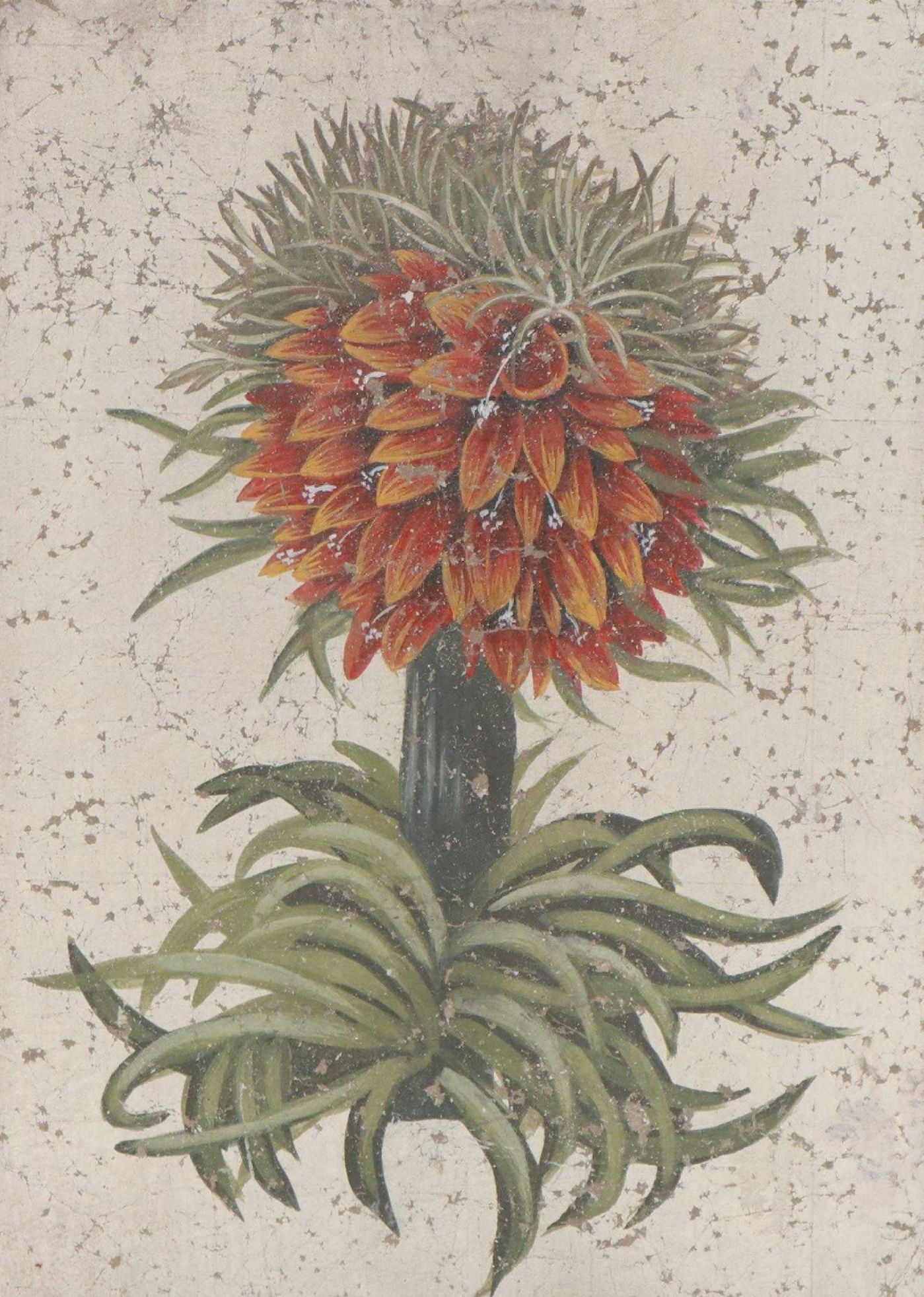 Botanical Oil Painting of Flowers