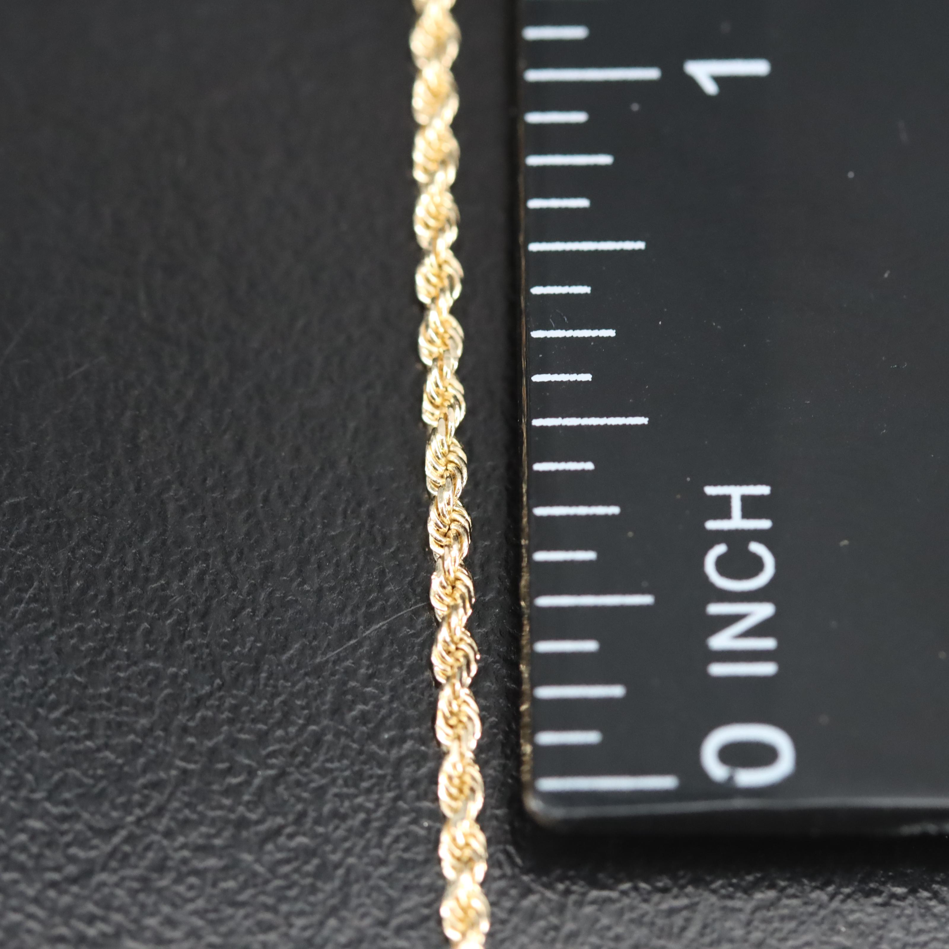 14K Rope Chain Bracelet