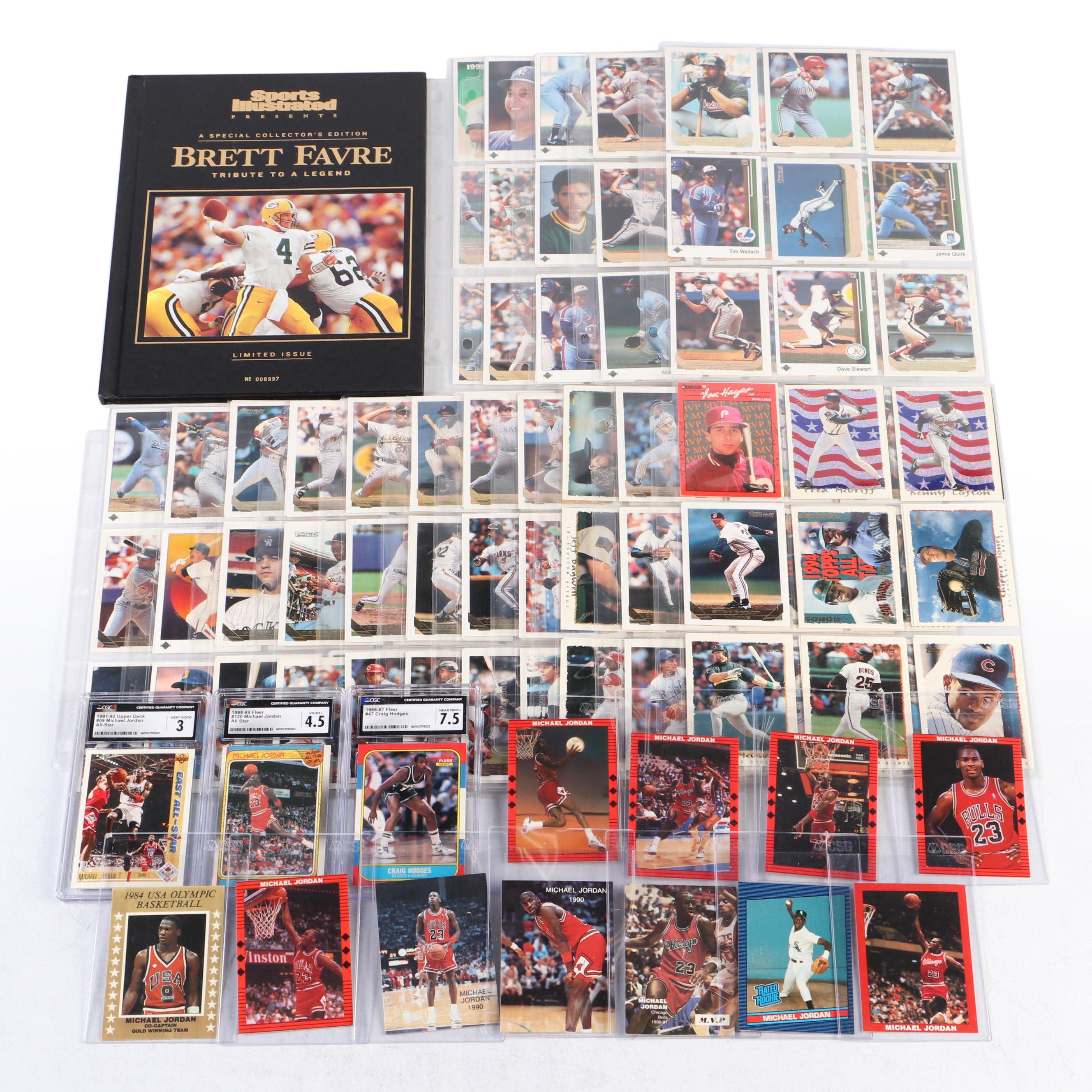 Topps with Other Sports Cards Featuring Graded Michael Jordan and More