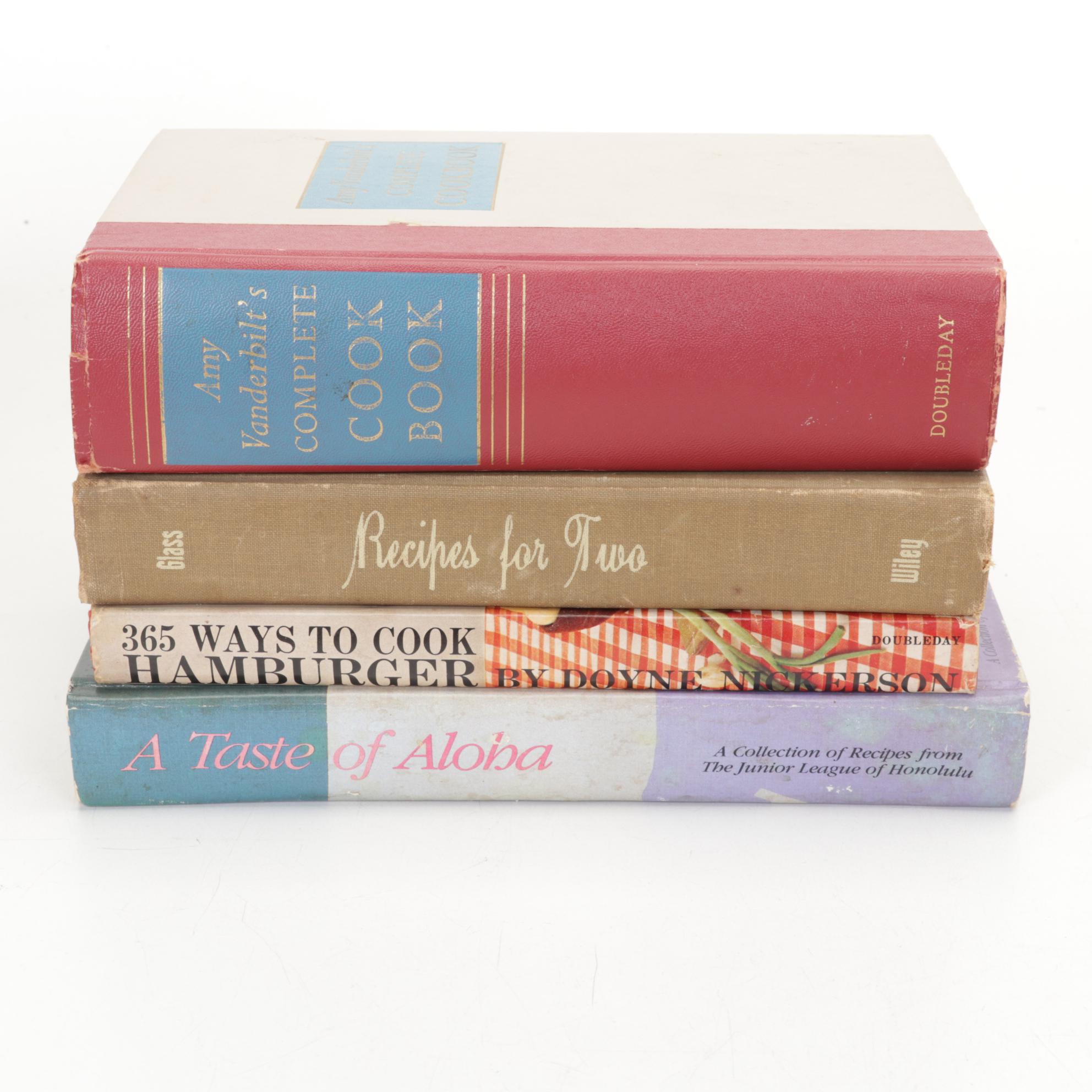 "Amy Vanderbilt's Complete Cookbook" with More Cookbooks and Menus