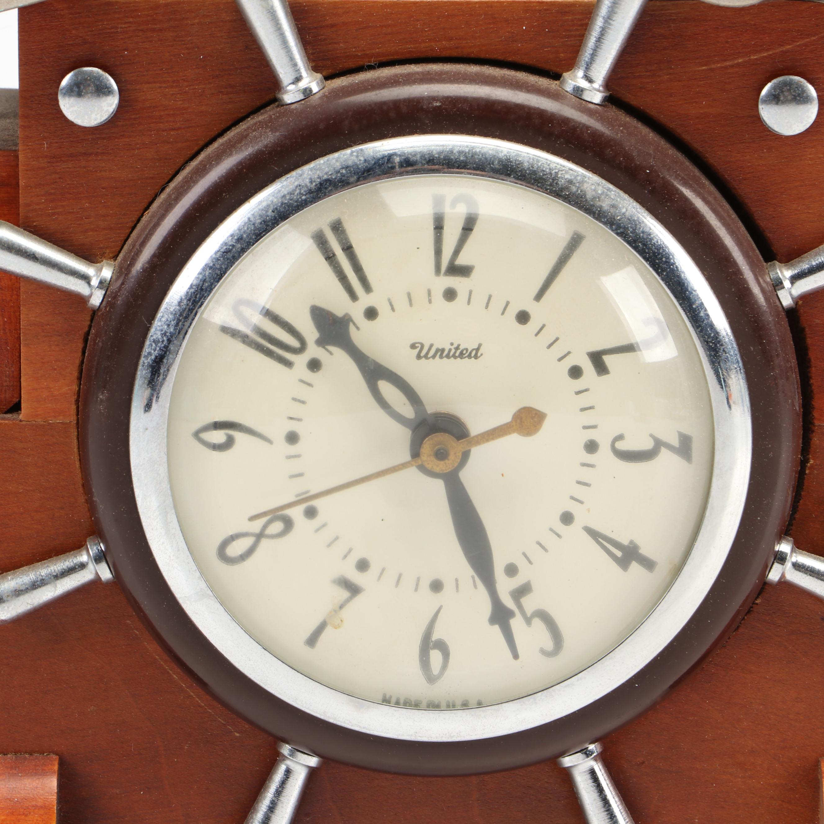 United Clock Co. Maritime Clock Lamp EBTH