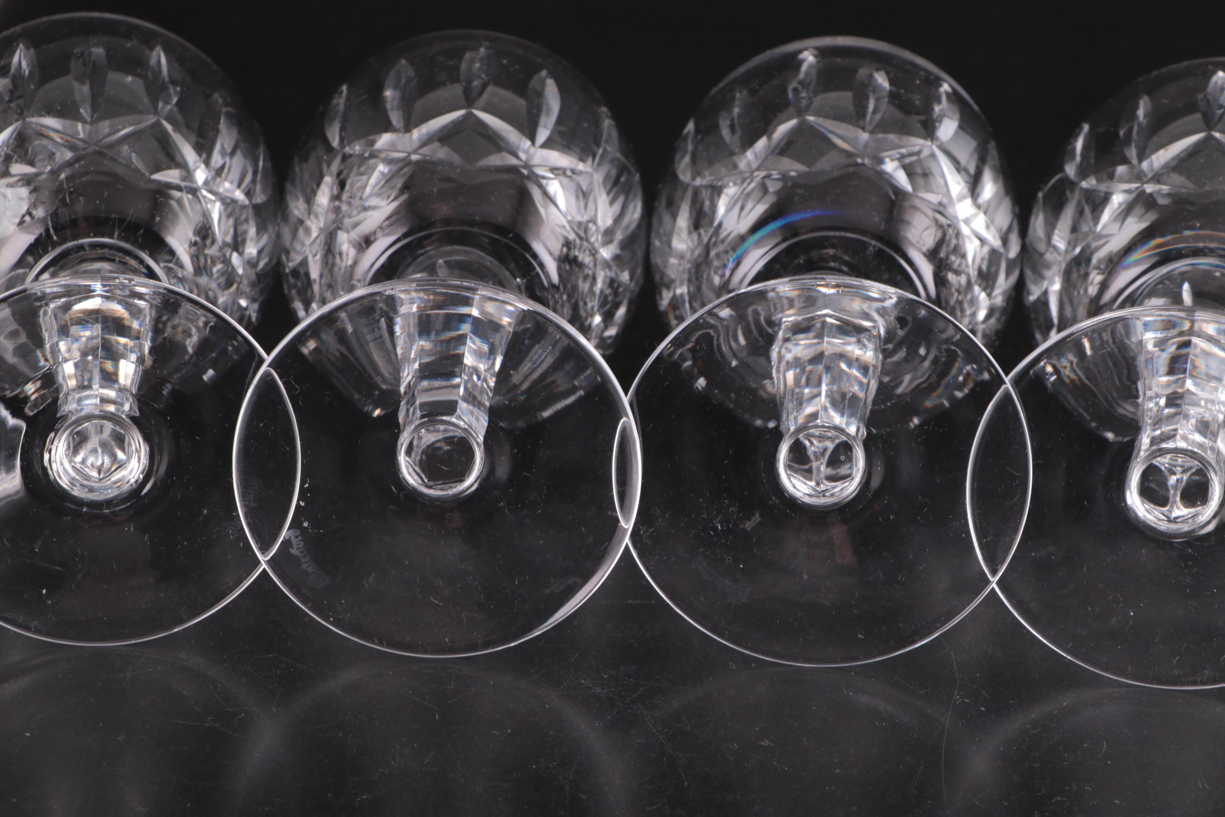 Waterford Crystal "Kildare" Water Goblets and Wine Glasses