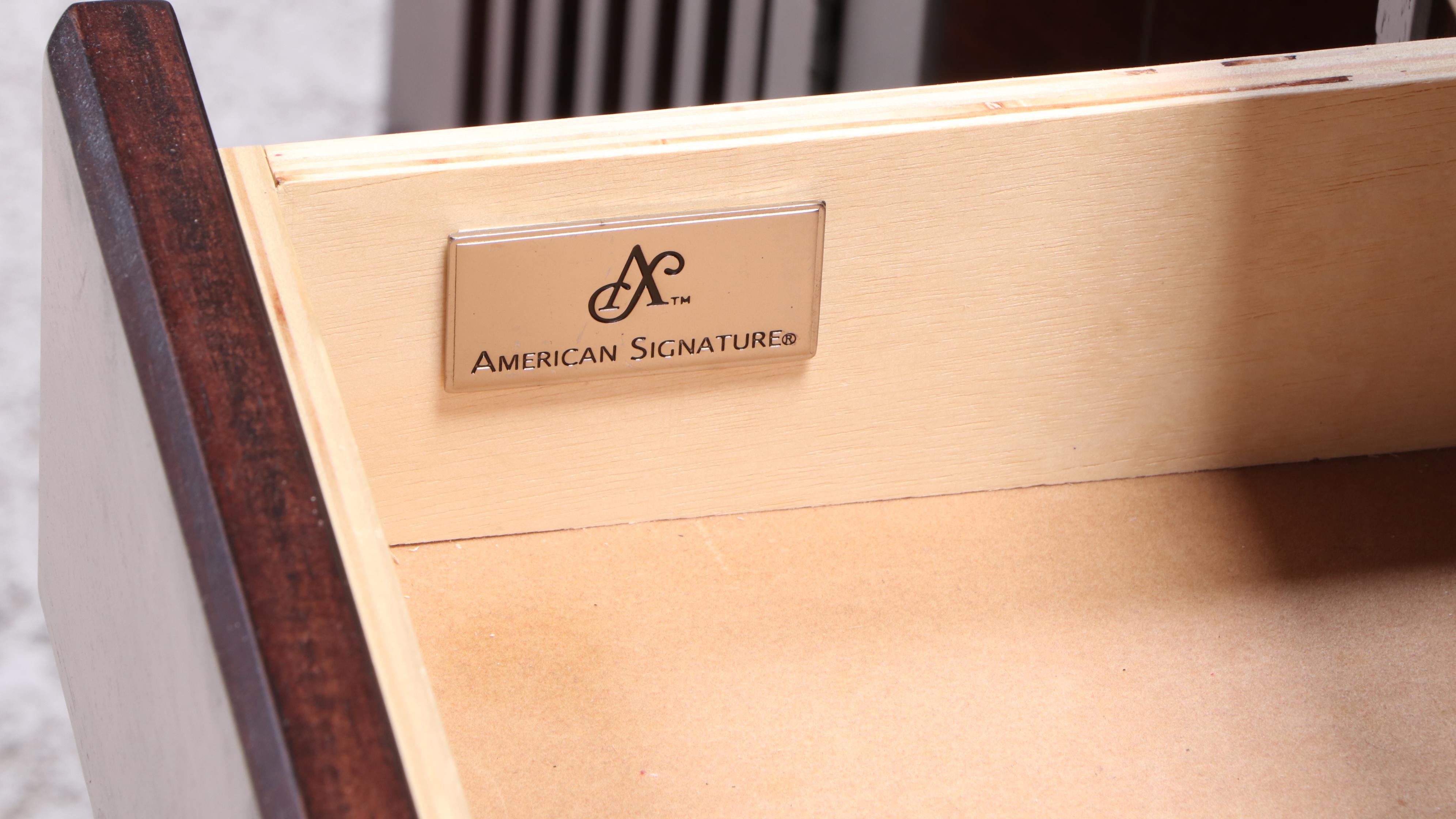 Pair of American Signature Arts & Crafts Style Hardwood Bedside Chests