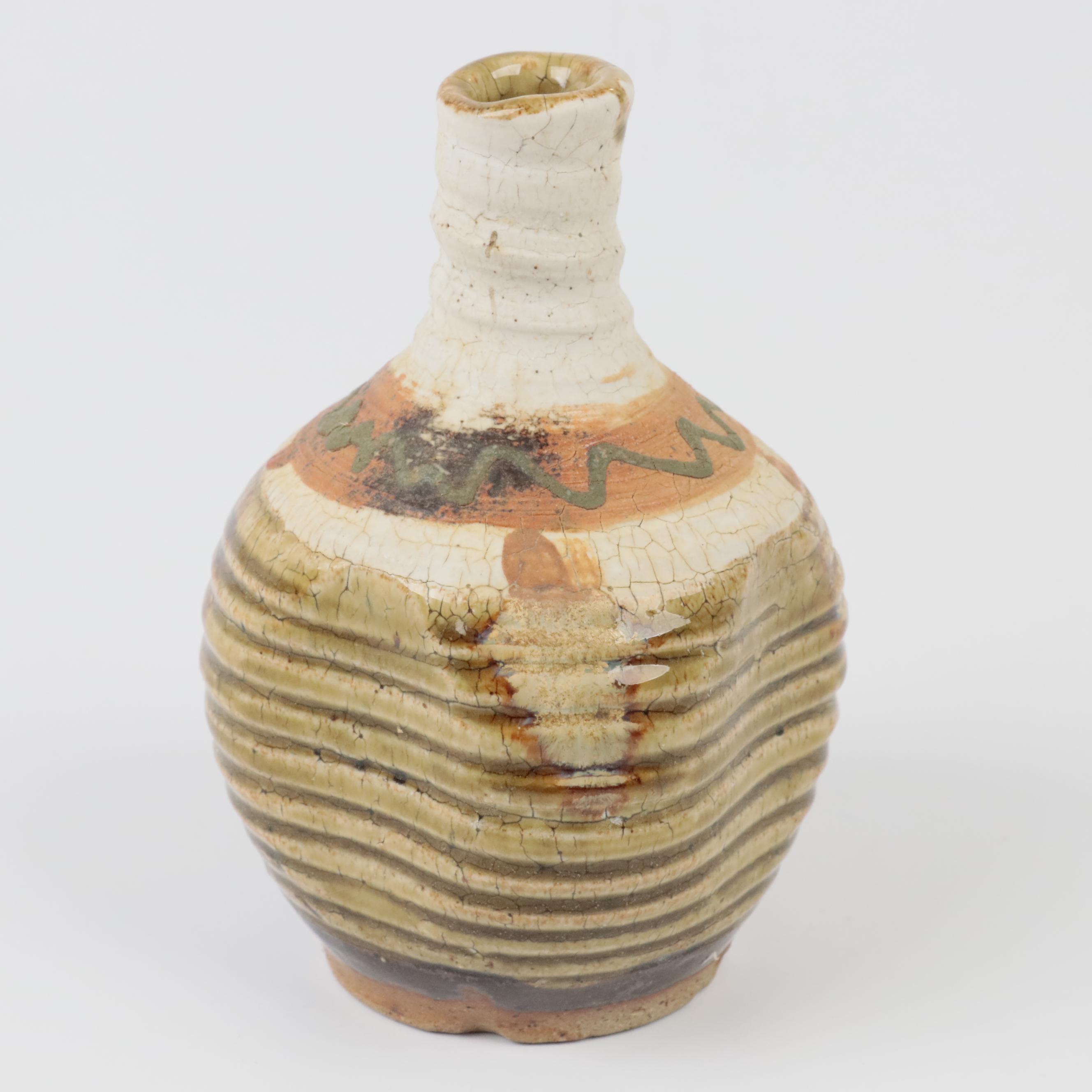 Isabel Parks Signed Vase with Other Artist Signed Art Pottery Vase and Planter