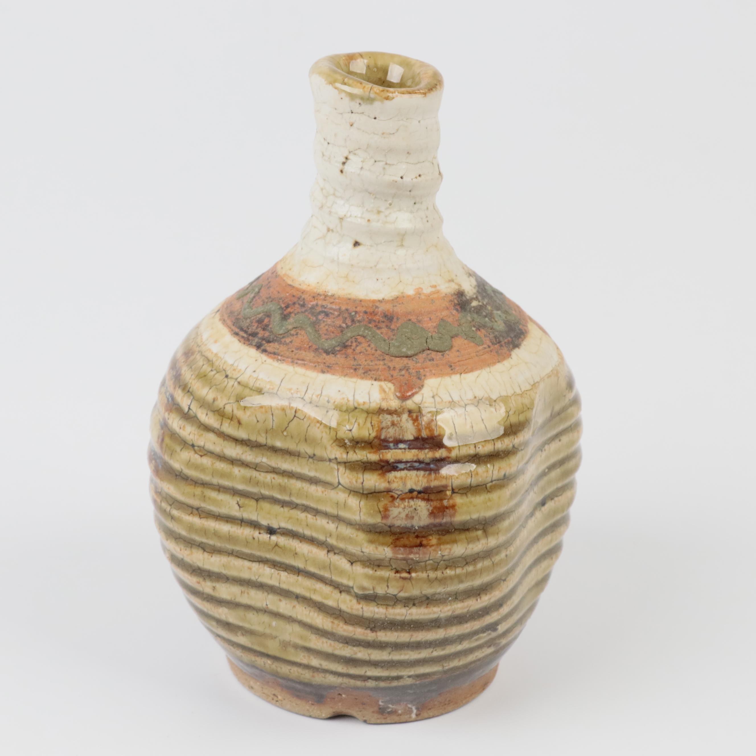 Isabel Parks Signed Vase with Other Artist Signed Art Pottery Vase and Planter