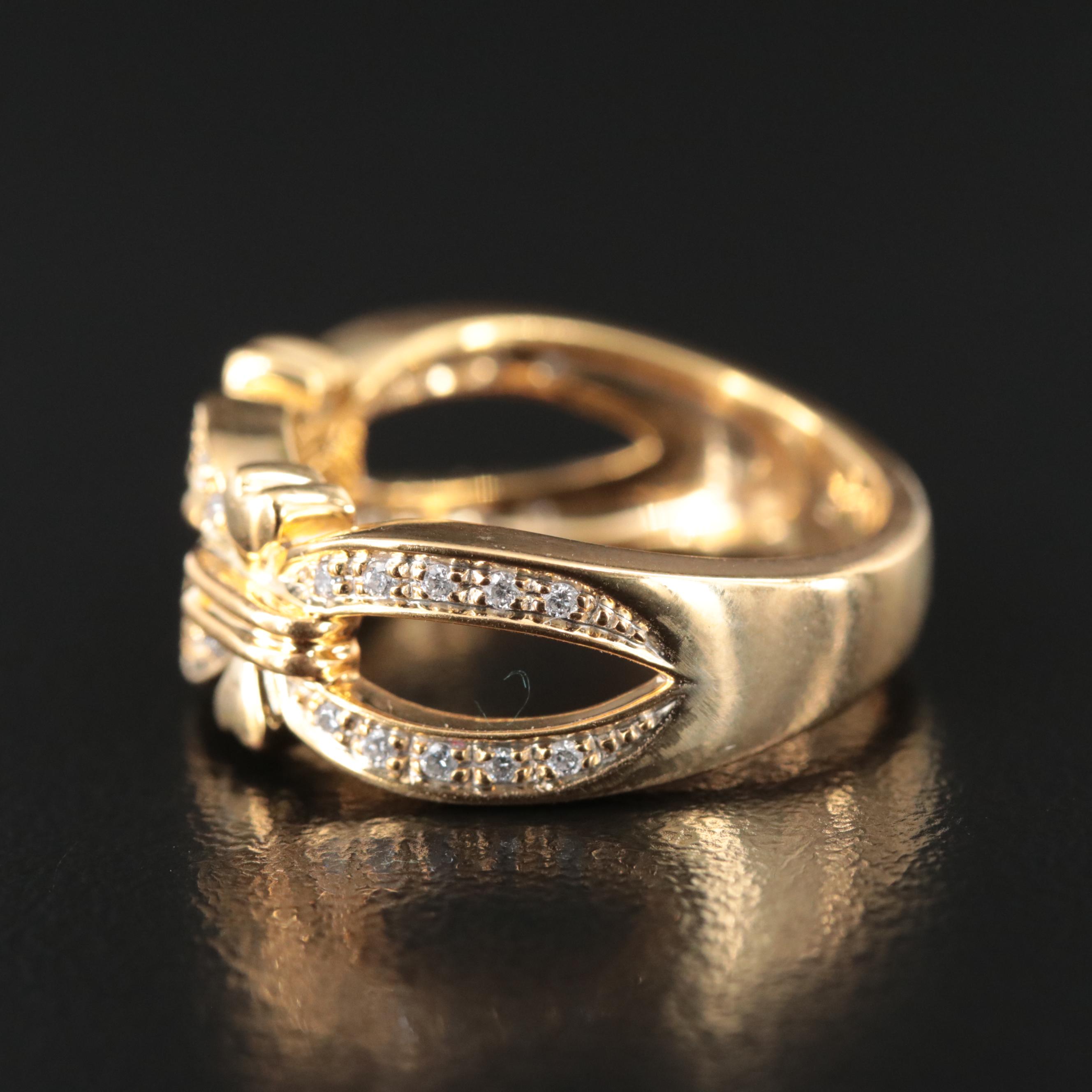 14K 0.15 CTW Diamond Ring