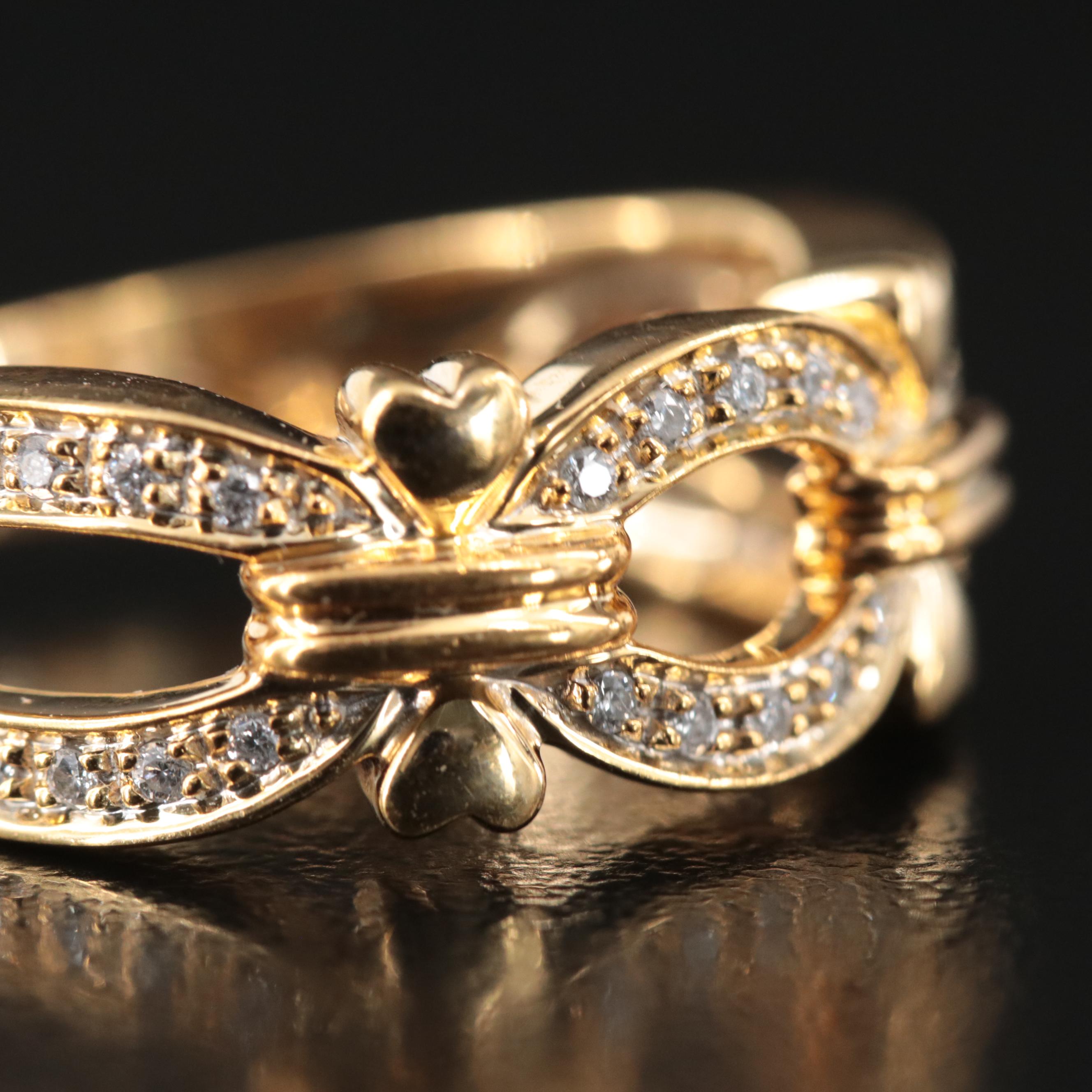 14K 0.15 CTW Diamond Ring