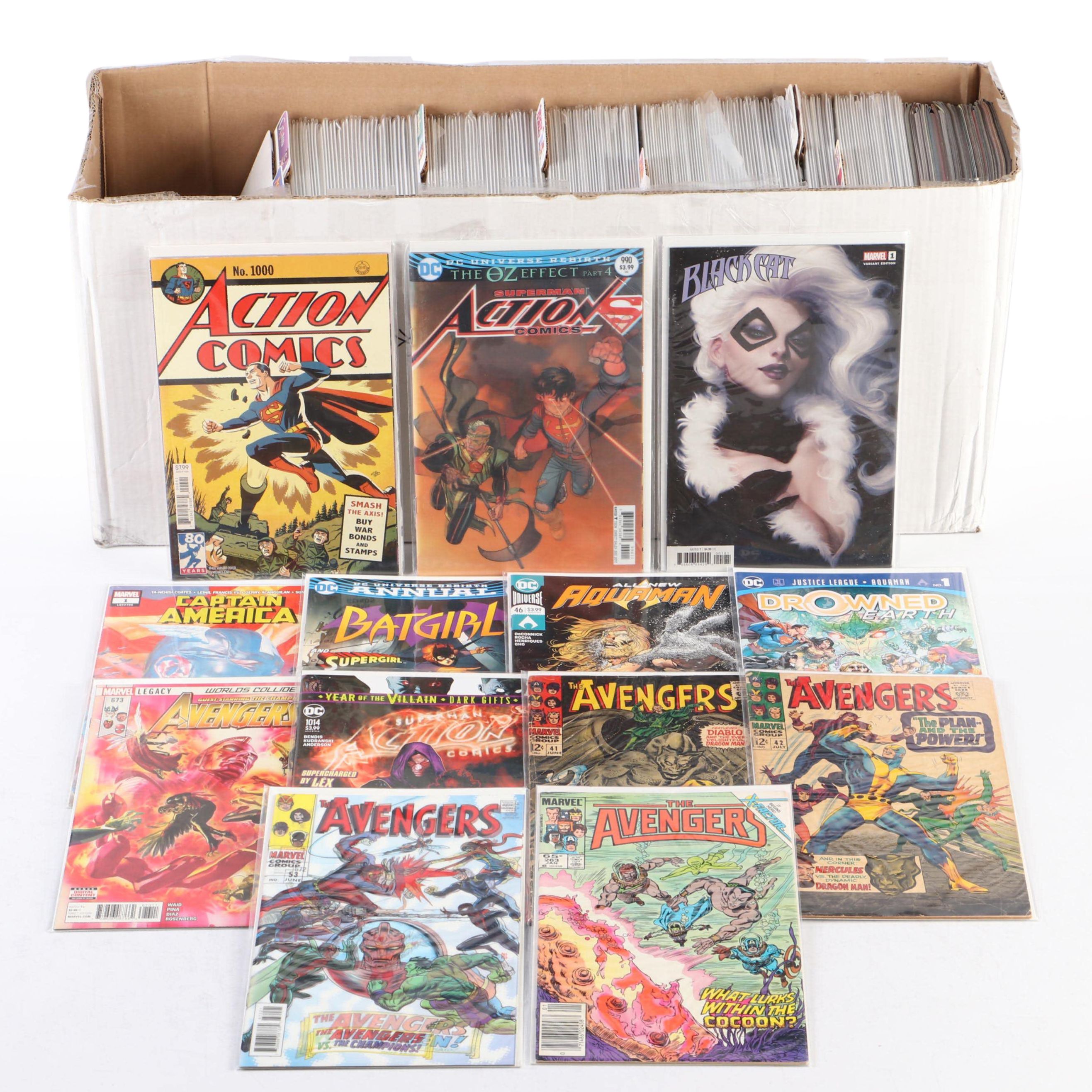 Silver-Modern Age Comic Books Featuring "The Avengers", "Batgirl", and More