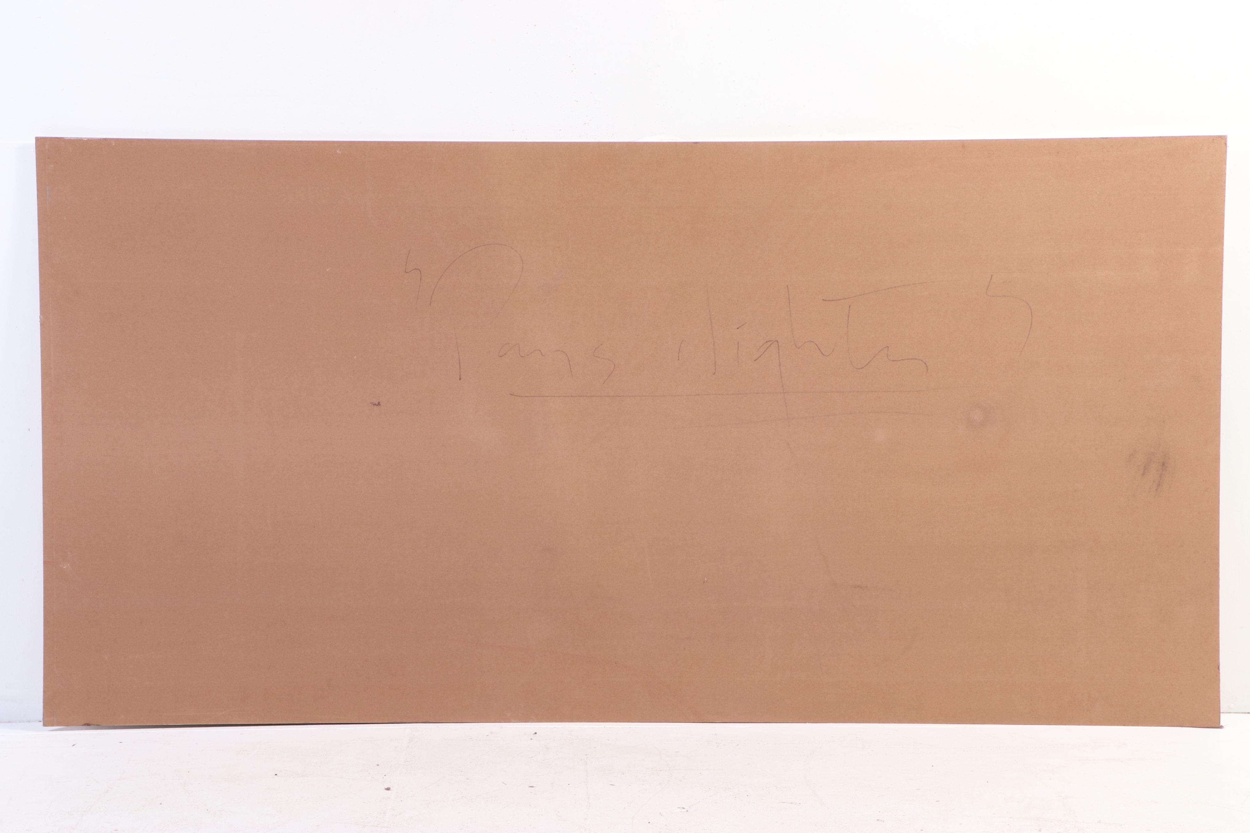 Peter Keil Monumental Abstract Portrait Acrylic Painting “Paris Nights”