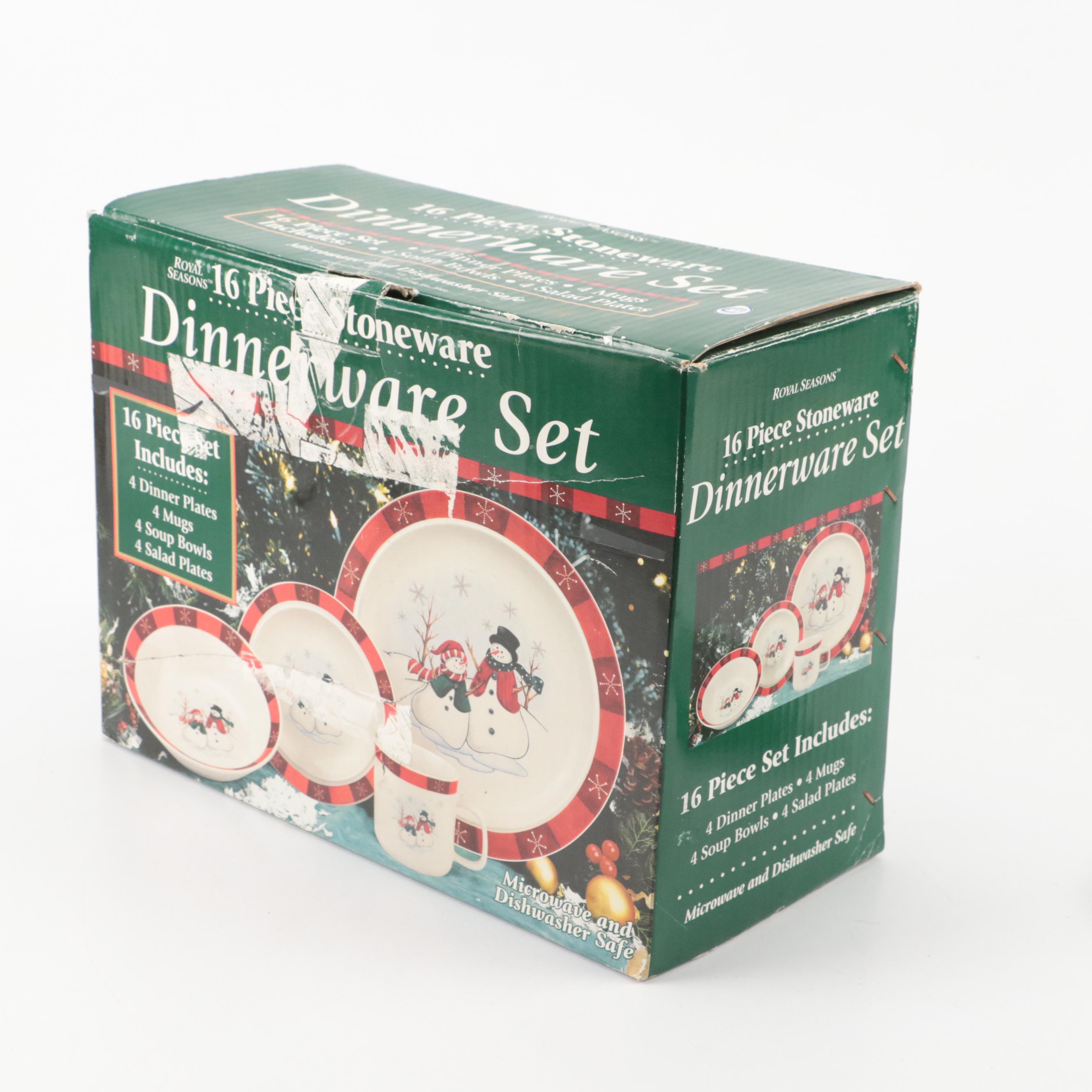 Merry Brite Creamers and Sugars with More Christmas Themed Dinnerware