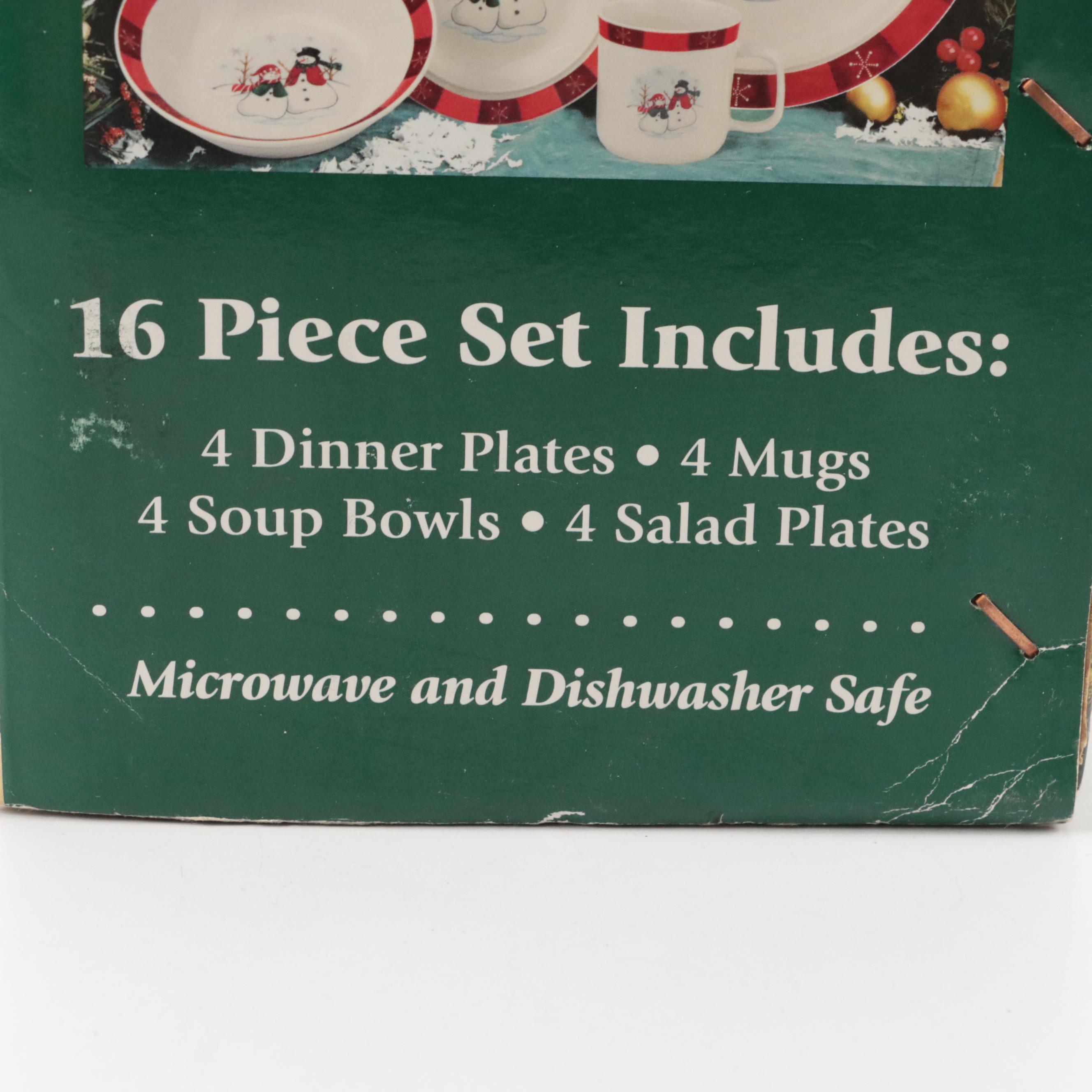 Merry Brite Creamers and Sugars with More Christmas Themed Dinnerware