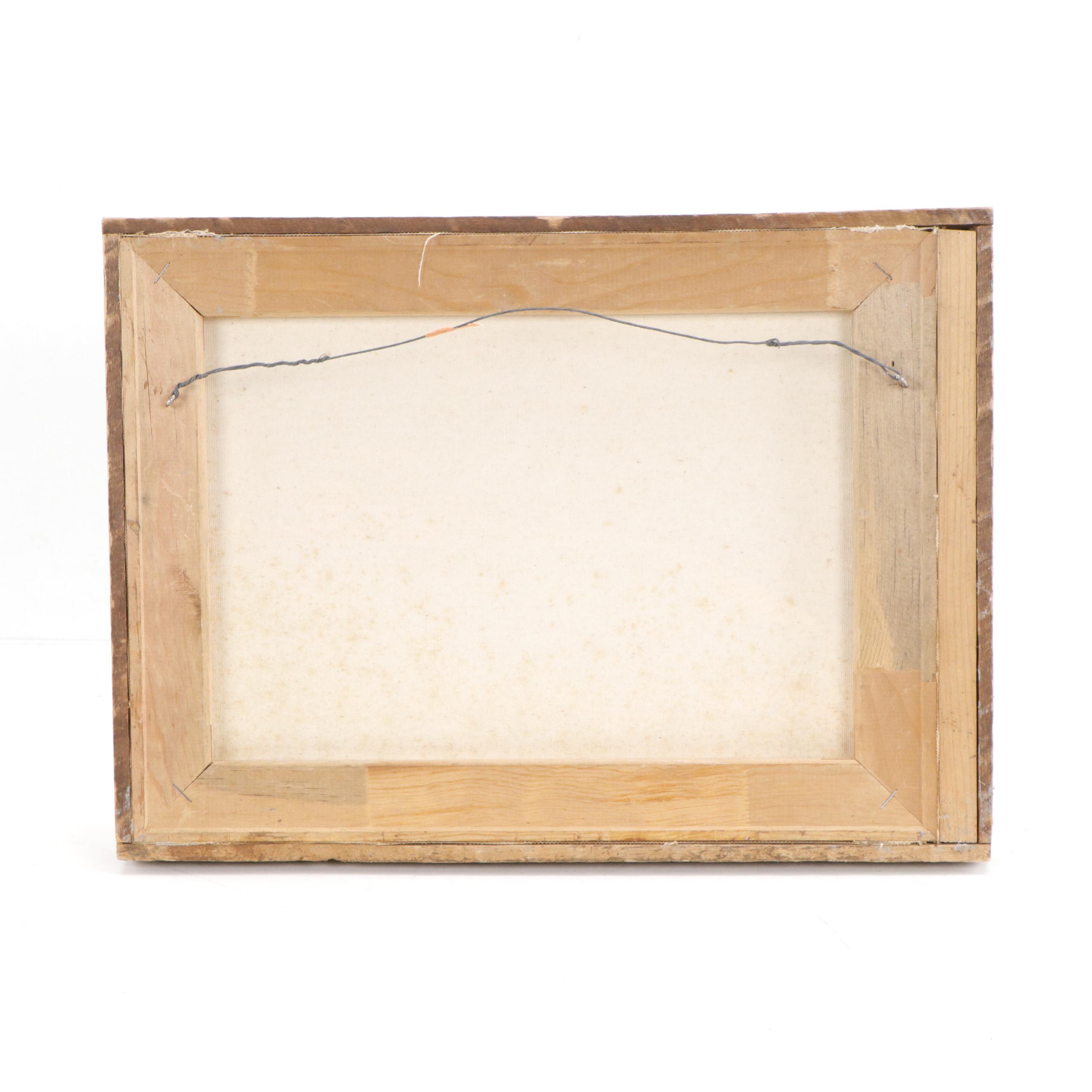 Landscape Acrylic Painting of Farm Scene