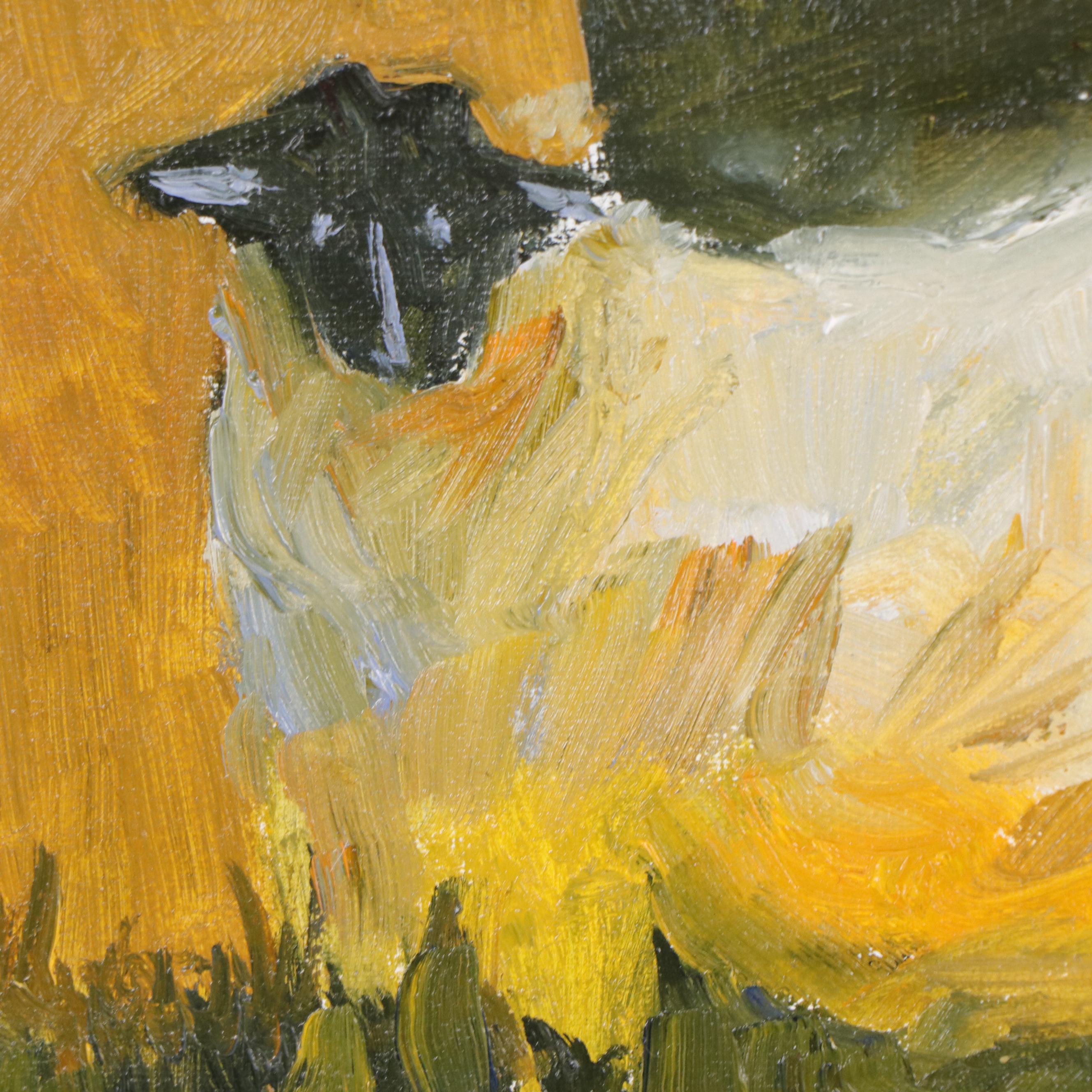 Nancy Nordloh Neville Oil Paintings "The Girls" and "Alice," 21st Century