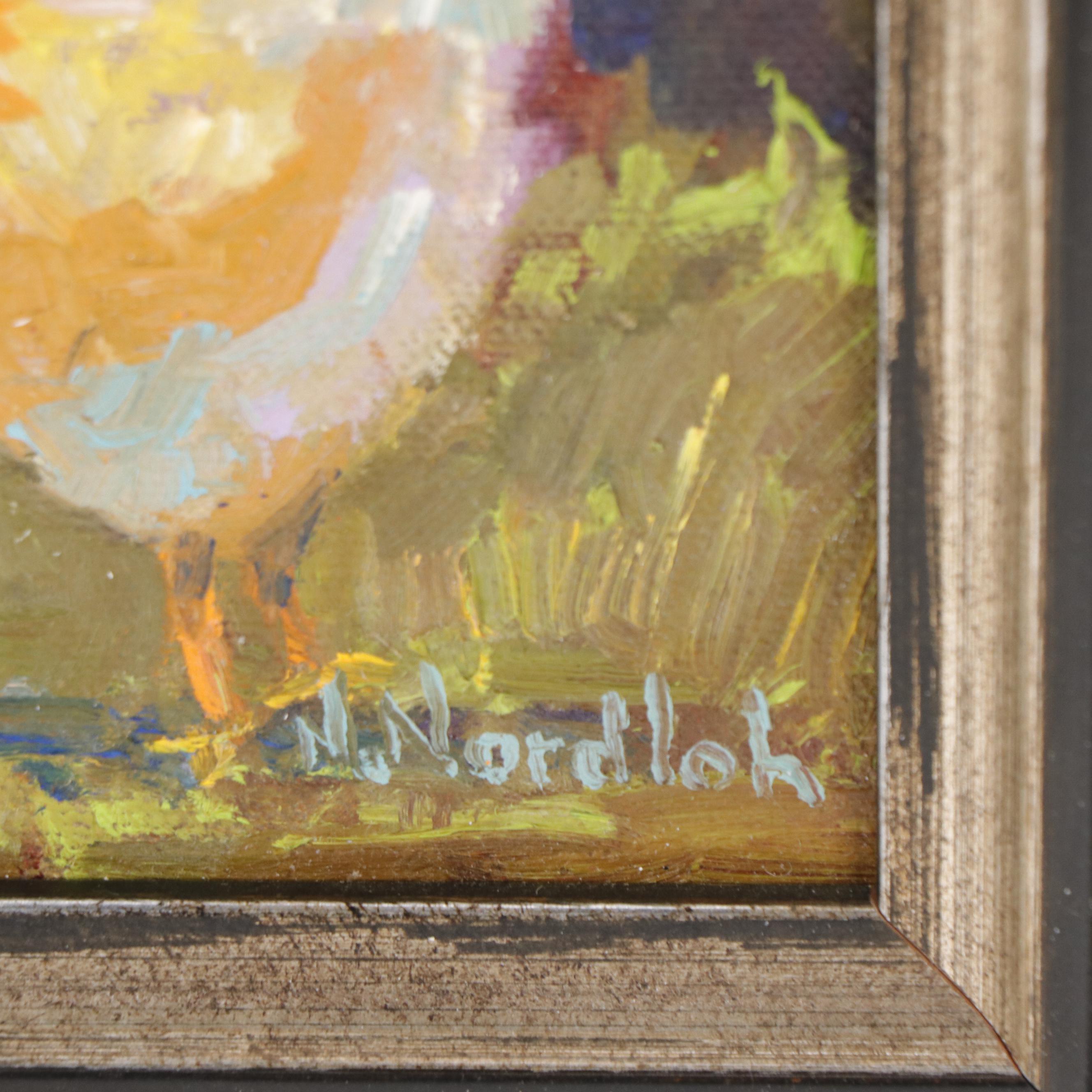 Nancy Nordloh Neville Oil Paintings "The Girls" and "Alice," 21st Century