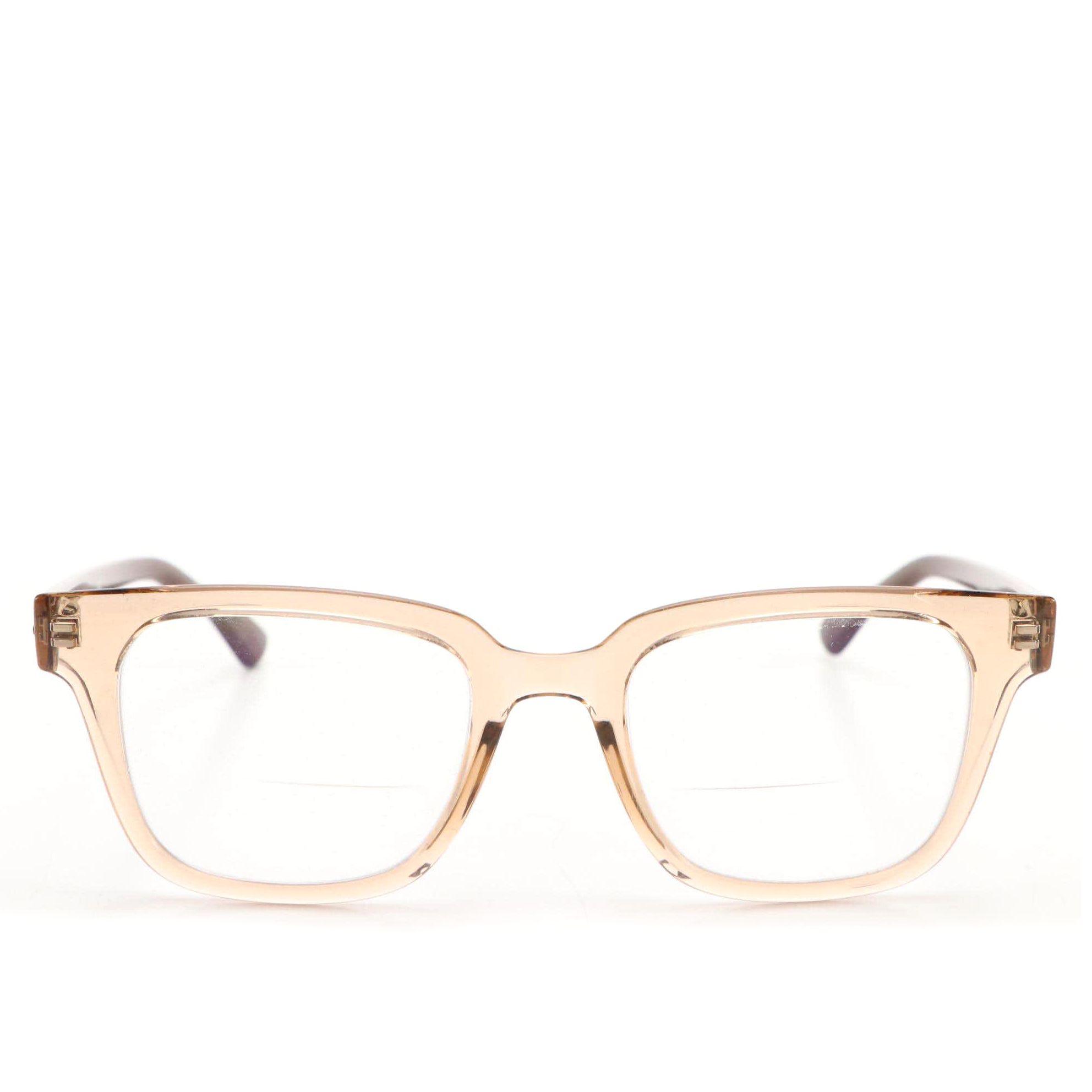 Ray-Ban RB4323-V Transparent Rectangle Bifocal Eyeglasses in Case
