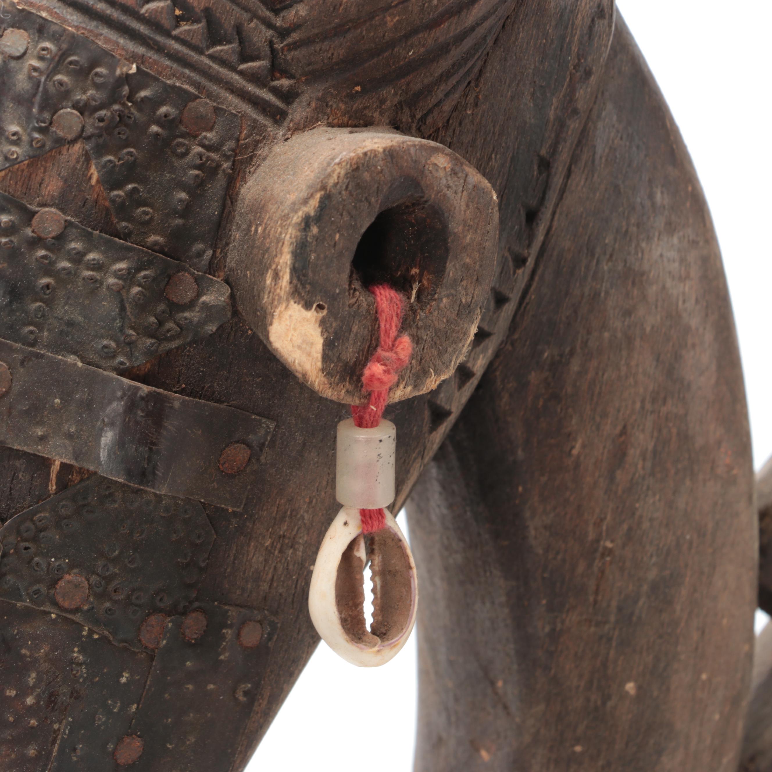 West African Mali Bamana "Chi Wara" Female Antelope Headdress