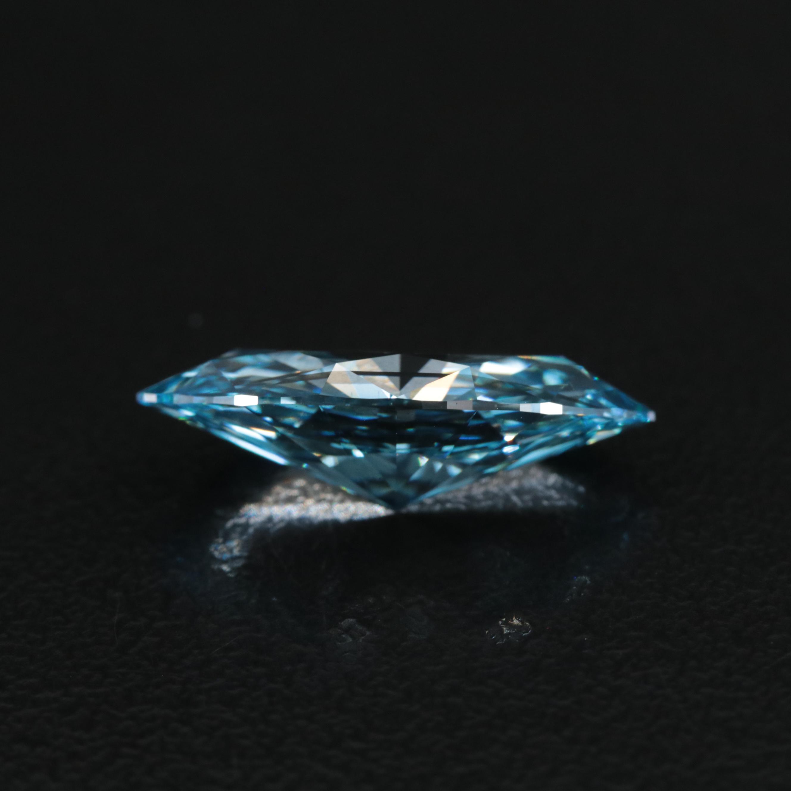 Loose 5.01 CT Fancy Intense Blue Diamond