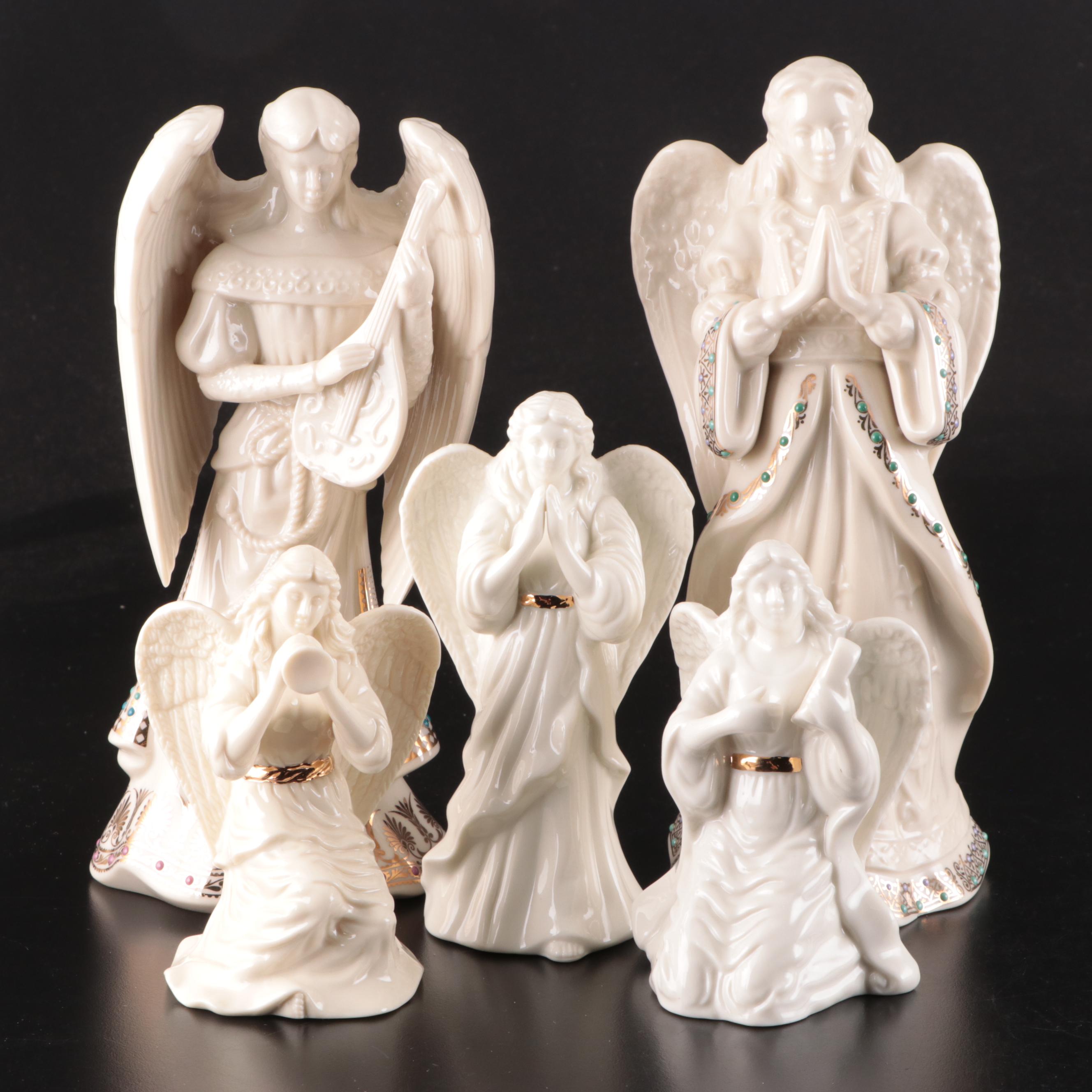 Lenox China Jewels "Angel of Harmony" and Other Angel Figurines